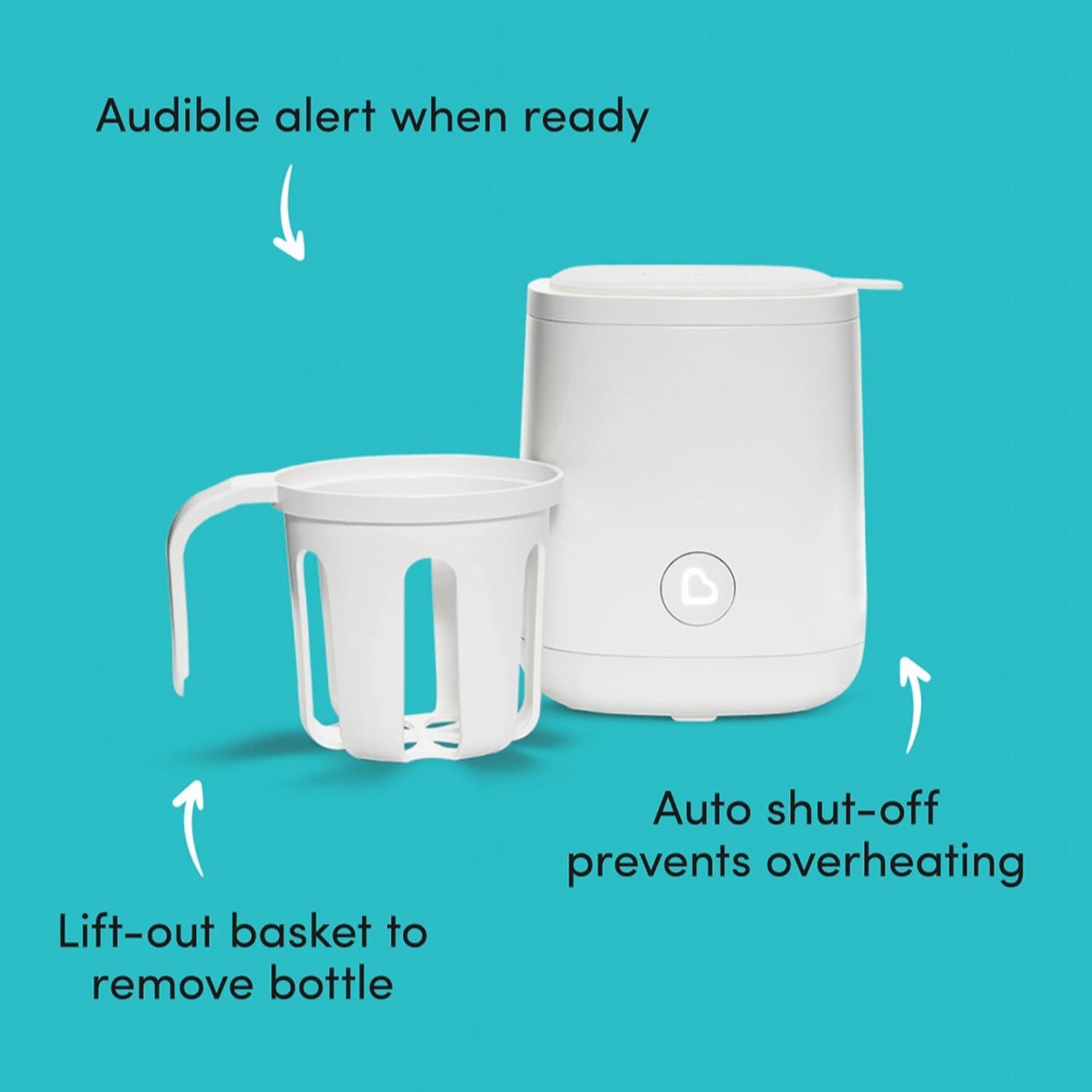 imageMunchkin Fast Baby Bottle Warmer and Sterilizer  Warms in 60 Seconds Fits Most Bottles and Baby Food Jars Preserves Nutrients