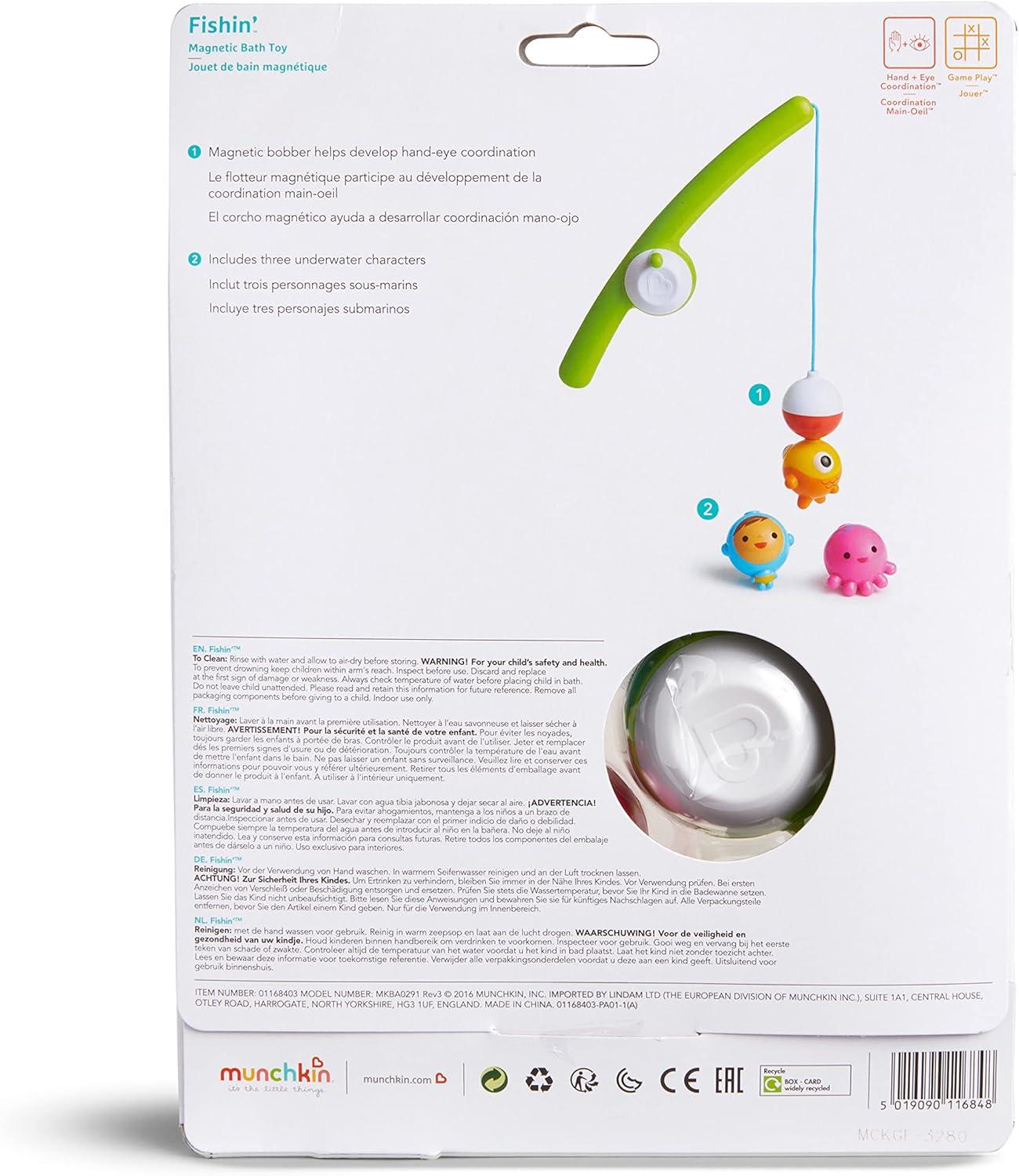 imageMunchkin Fishin Magnetic Baby and Toddler Bath Toy 4pc SetPack of 1