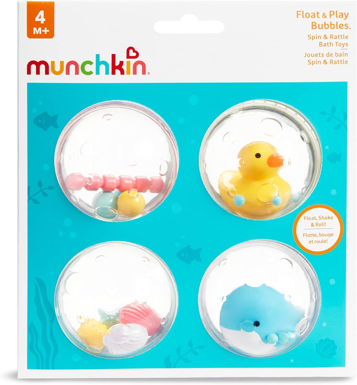imageMunchkin Float ampamp Play Bubbles Baby and Toddler Bath Toy 4 Count4 Count Pack of 1