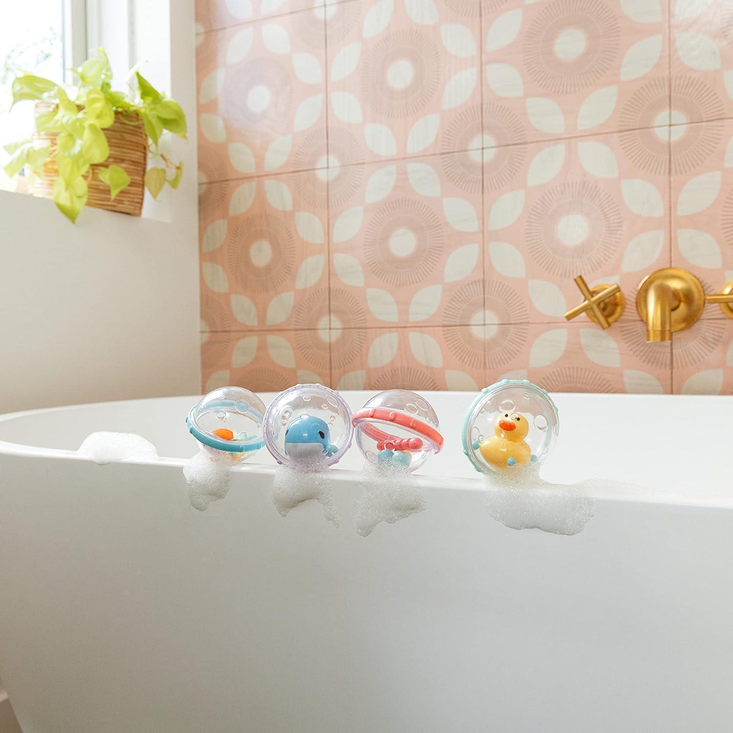 imageMunchkin Float ampamp Play Bubbles Baby and Toddler Bath Toy 4 Count4 Count Pack of 1