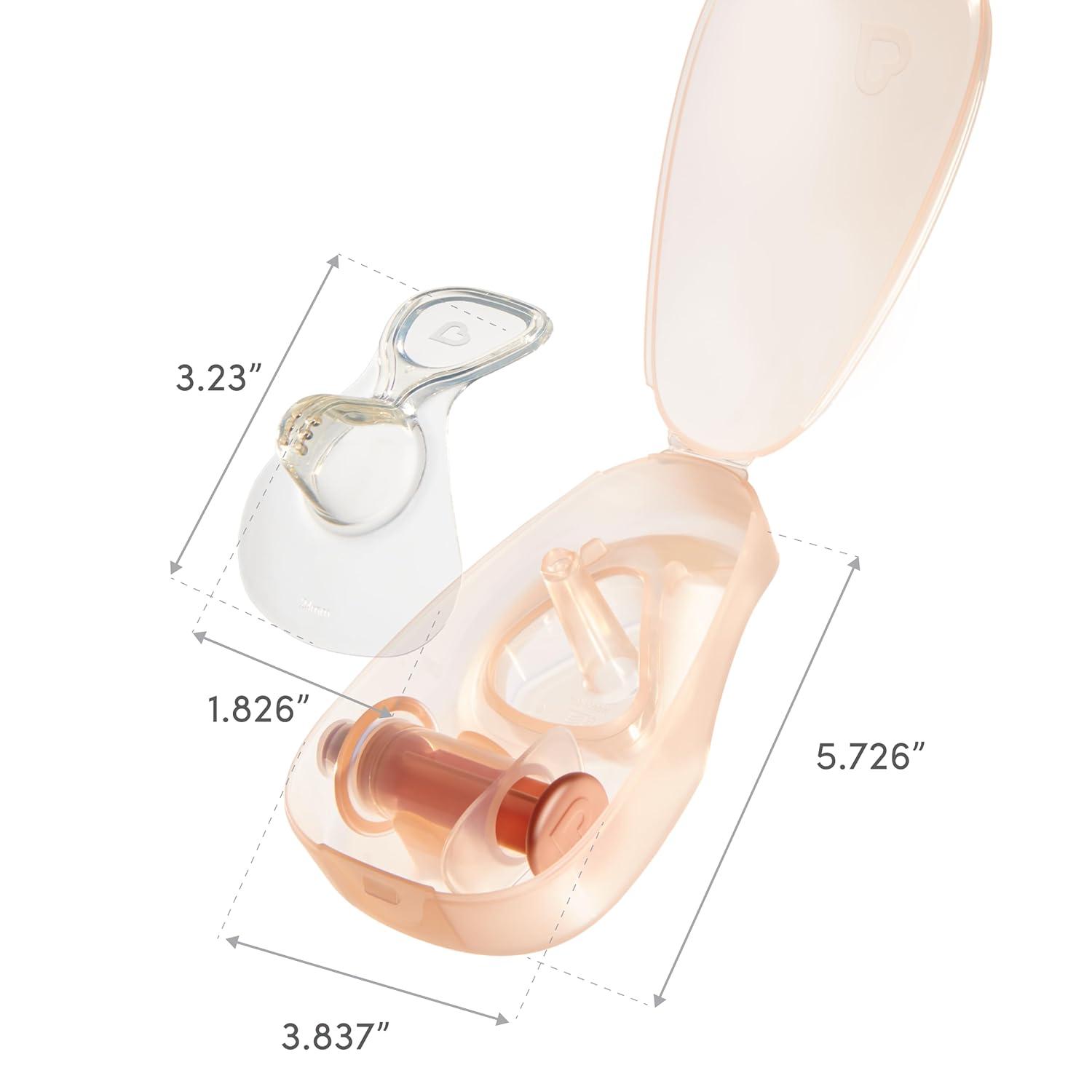 imageMunchkin Flow Nipple Shield  with SeeThru Channel to Watch Milk Flow  Nurse Confidently and Meet Your Breastfeeding Goals Silicone  20mm24mm