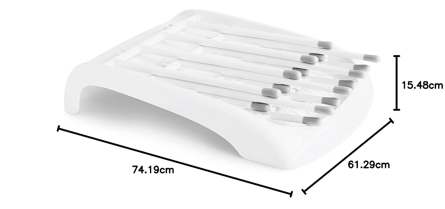 imageMunchkin Fold Baby Bottle Drying Rack  Compact Design Folds Flat for Easy Storage WhiteGrey1 Count Pack of 6