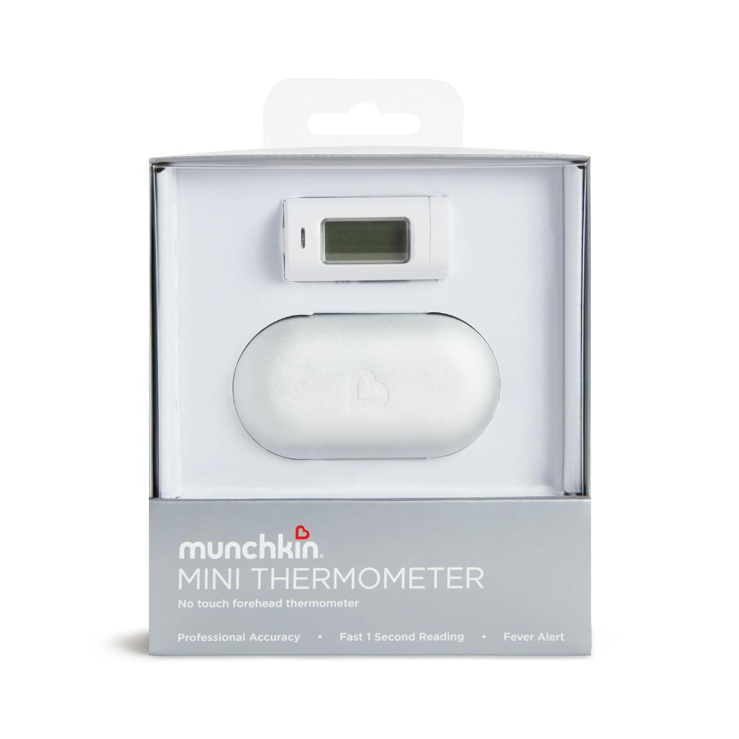 imageMunchkin Forehead Baby Thermometer for Newborns Kids and Adults No Touch Infrared Fast 1 Second Digital Reading Travel Case WhiteInfrared Thermometer