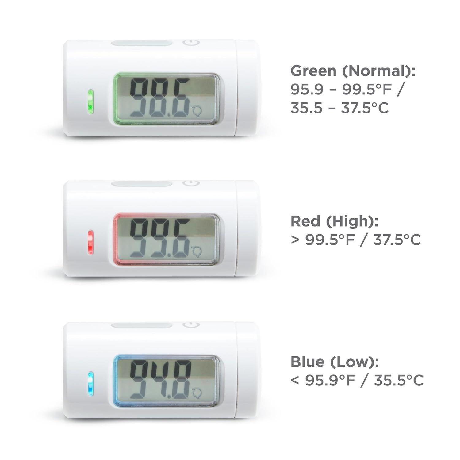 imageMunchkin Forehead Baby Thermometer for Newborns Kids and Adults No Touch Infrared Fast 1 Second Digital Reading Travel Case WhiteInfrared Thermometer