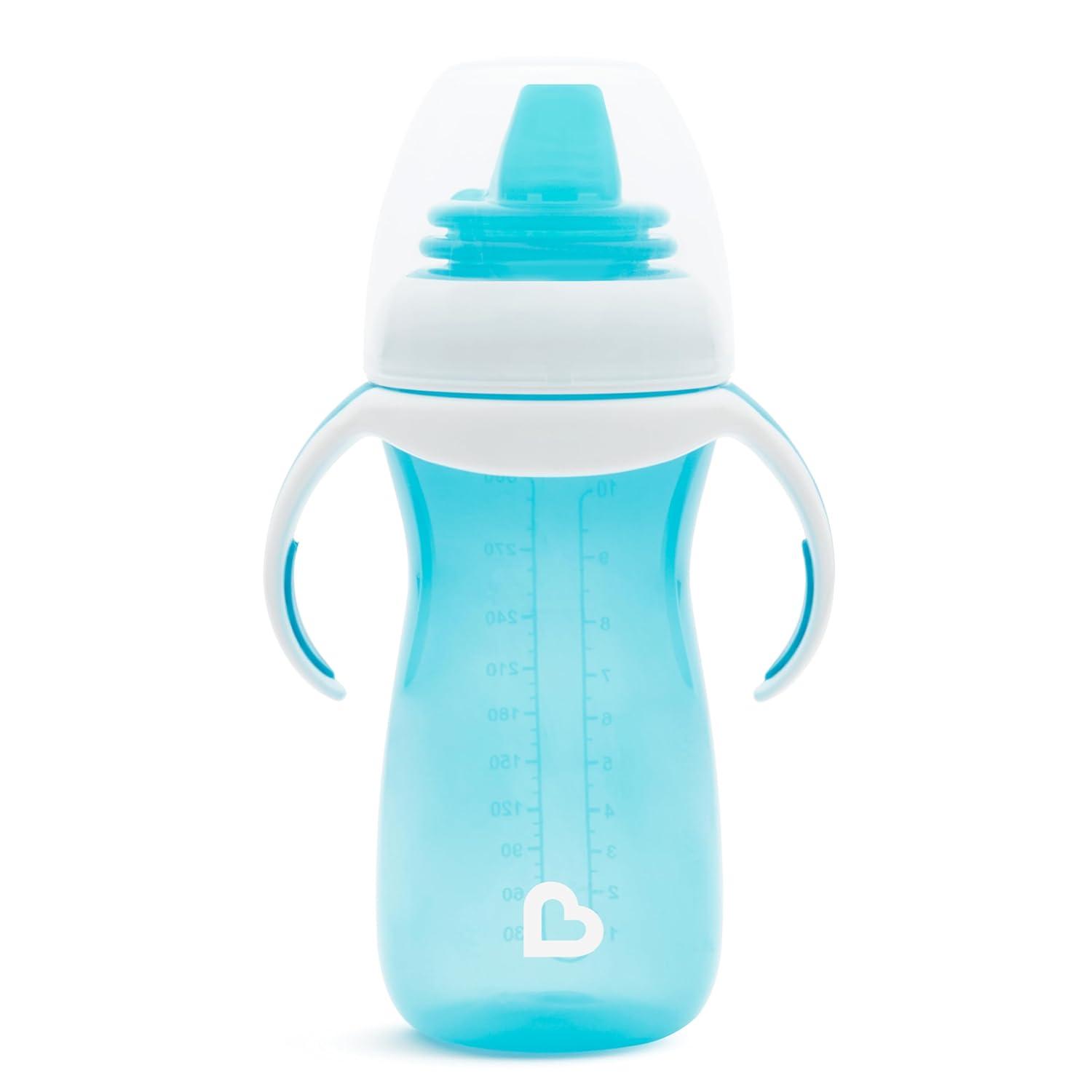 imageMunchkin Gentle Transition Sippy Cup with Trainer Handles 10 Ounce BlueBlue