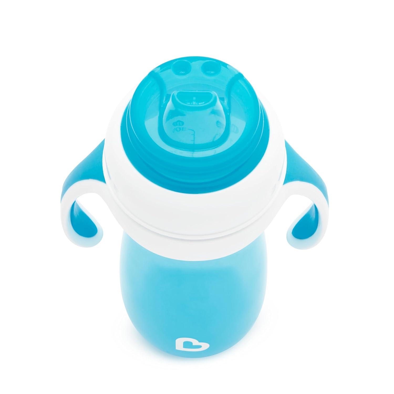 imageMunchkin Gentle Transition Sippy Cup with Trainer Handles 10 Ounce BlueBlue