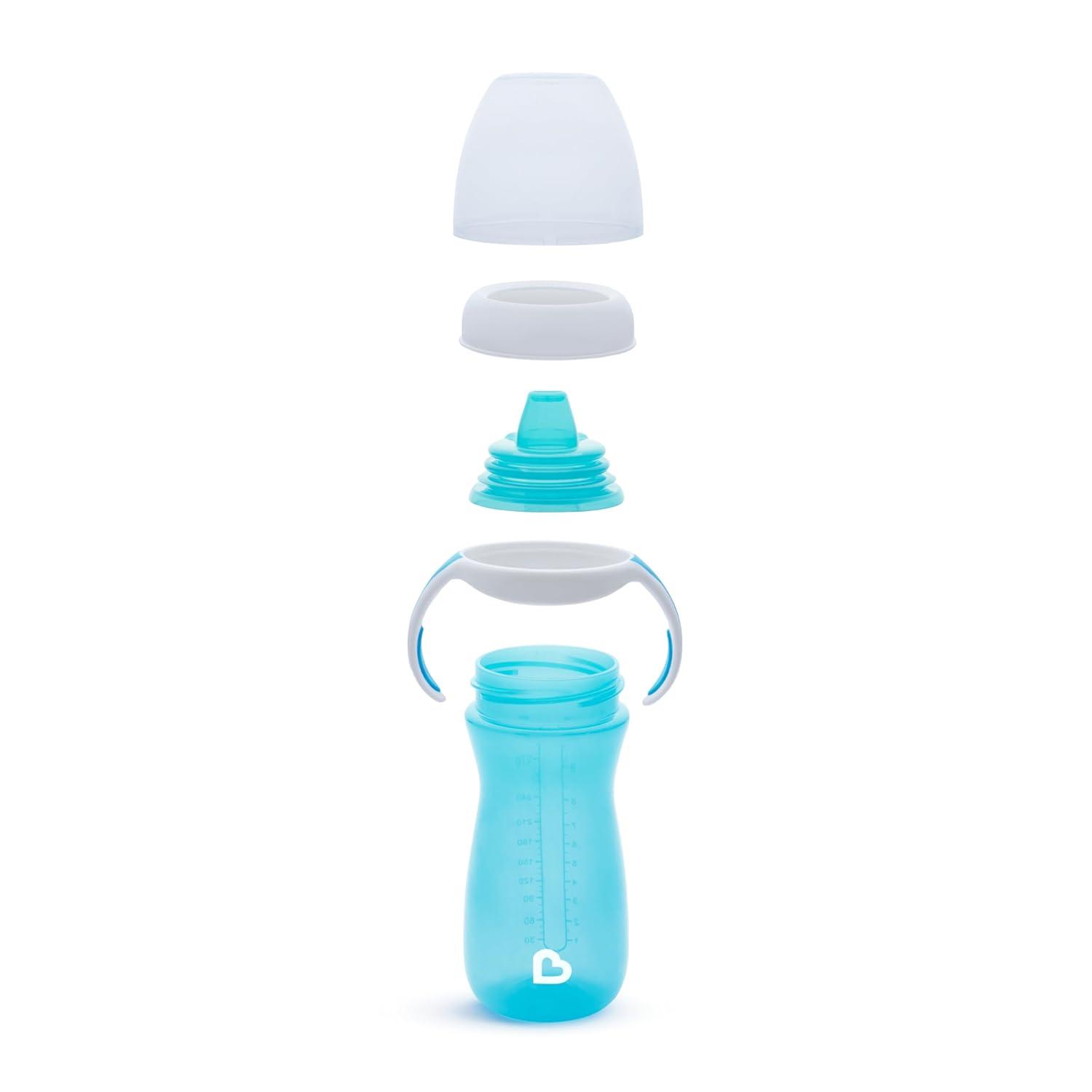 imageMunchkin Gentle Transition Sippy Cup with Trainer Handles 10 Ounce BlueBlue
