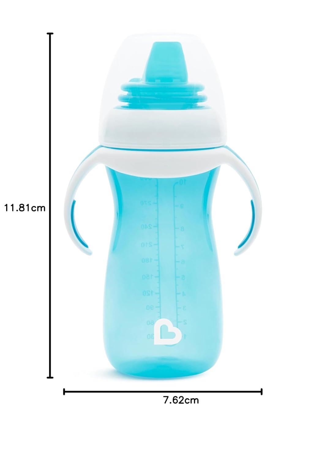 imageMunchkin Gentle Transition Sippy Cup with Trainer Handles 10 Ounce BlueBlue