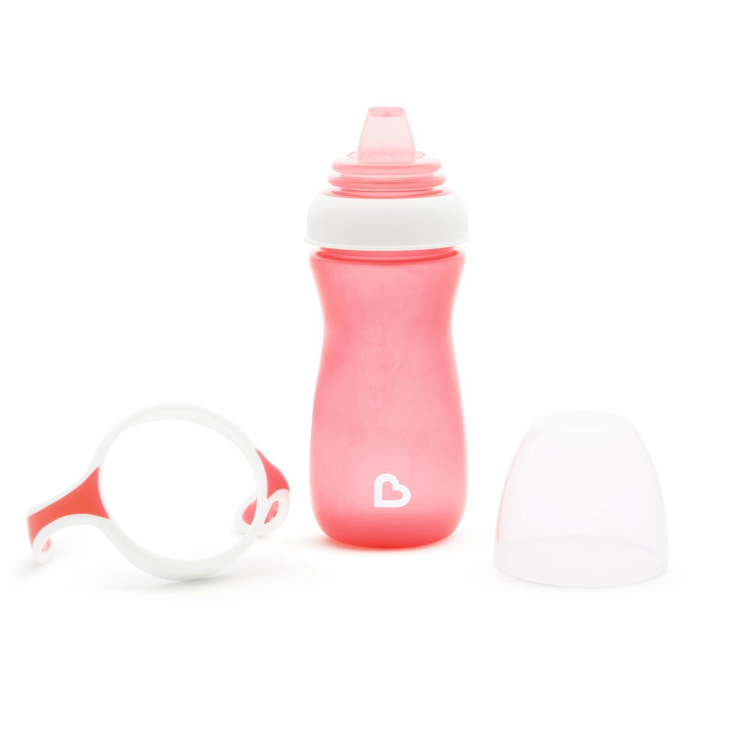 imageMunchkin Gentle Transition Sippy Cup with Trainer Handles 10 Ounce BluePink