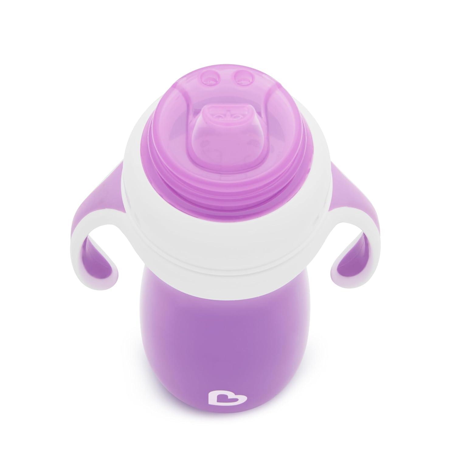 imageMunchkin Gentle Transition Sippy Cup with Trainer Handles 10 Ounce BluePurple
