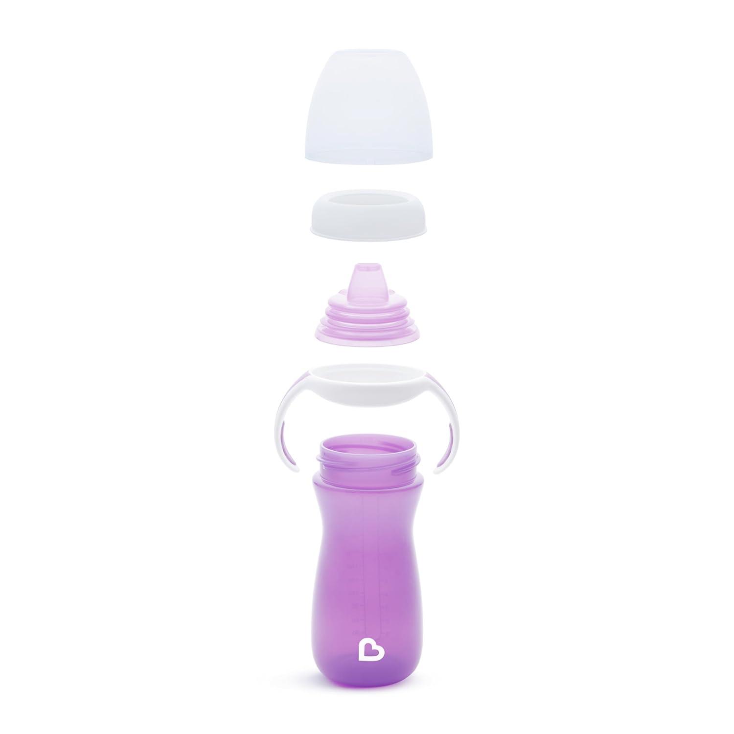 imageMunchkin Gentle Transition Sippy Cup with Trainer Handles 10 Ounce BluePurple