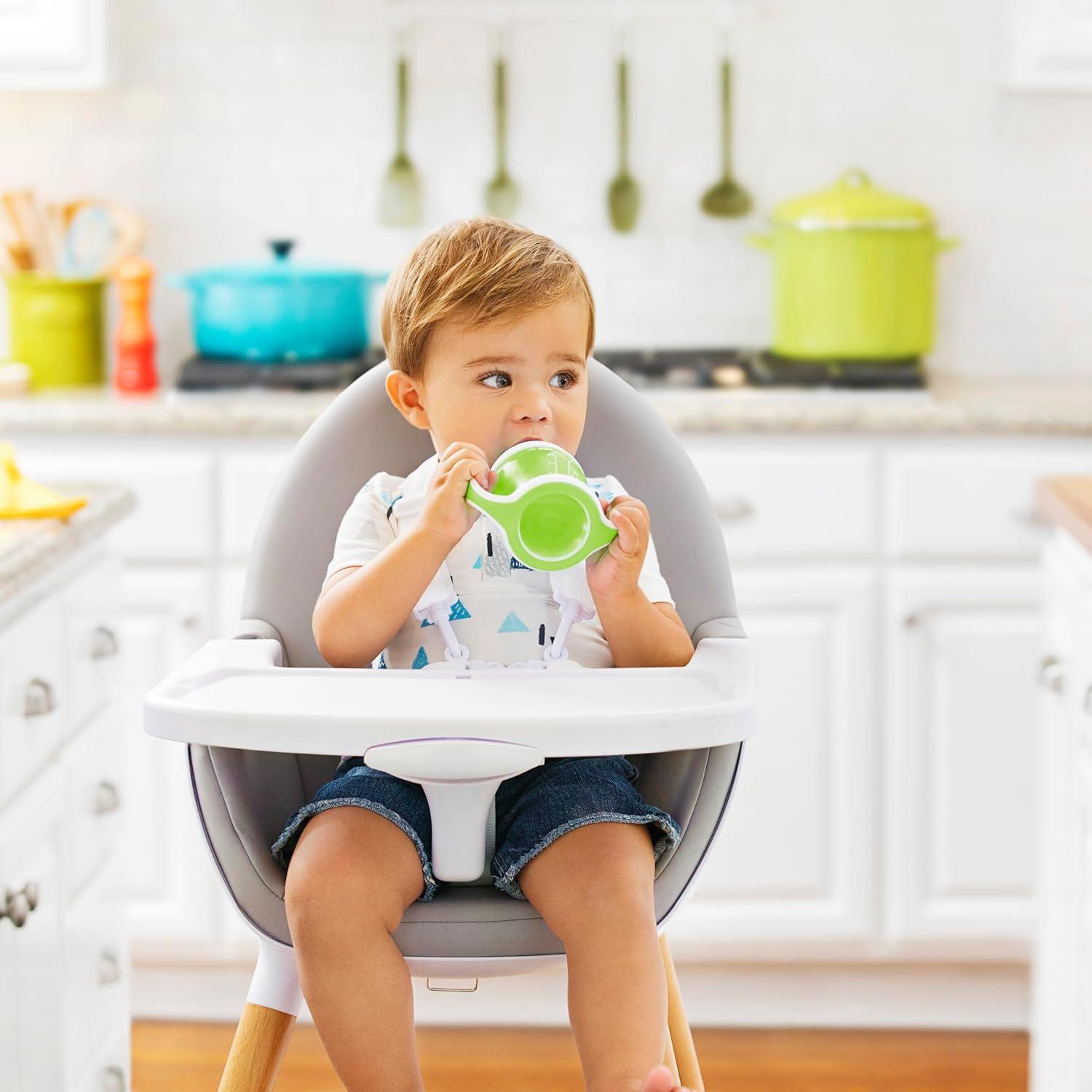imageMunchkin Gentle Transition Sippy Trainer Cup 4 Ounce 2 Pack Blue ampamp Gentle Transition Sippy Cup with Trainer Handles 10 Ounce BlueCup  Munchkin Straw Trainer Cup