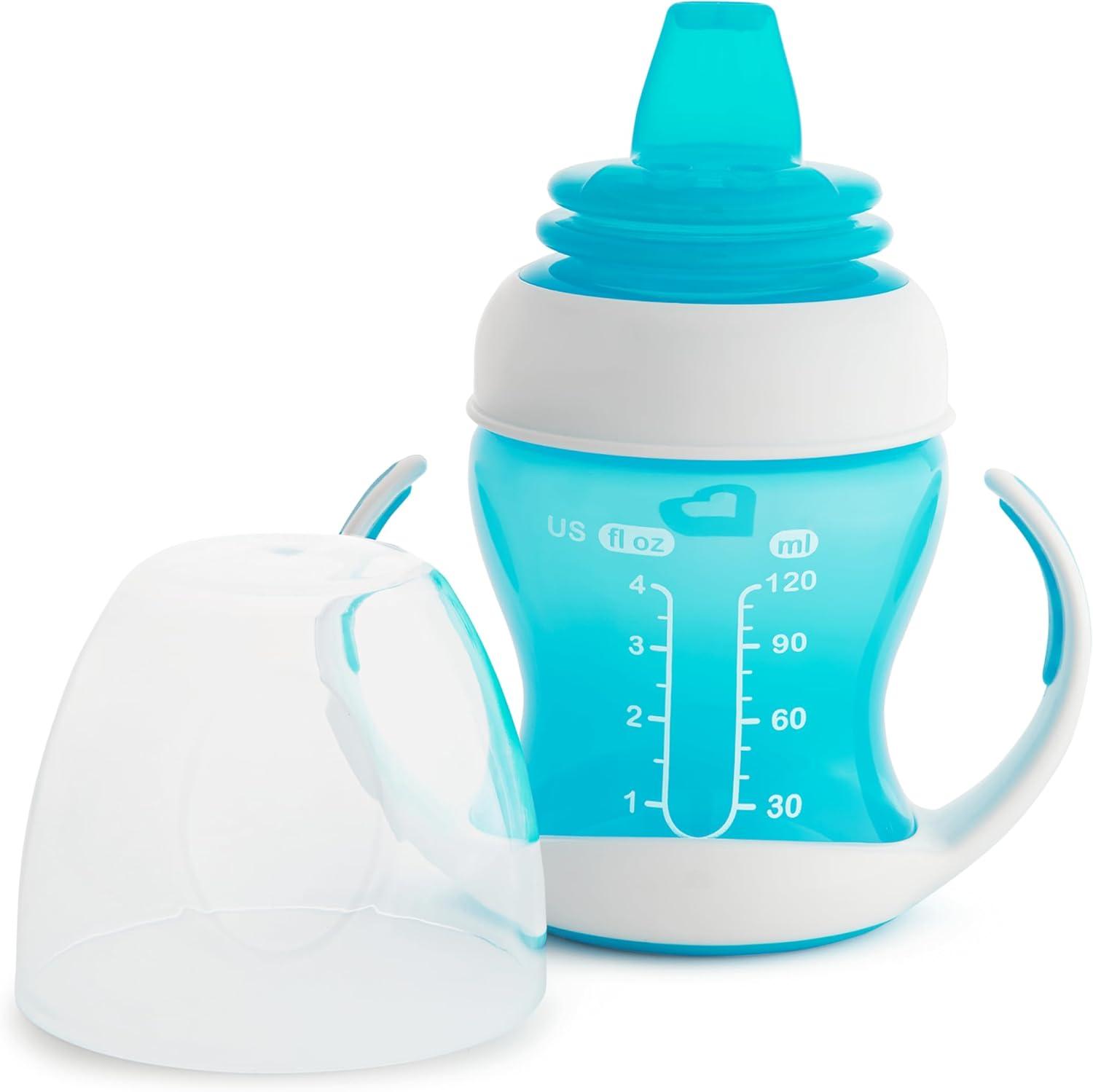 imageMunchkin Gentle Transition Sippy Trainer Cup 4 Ounce 2 Pack BlueBlue