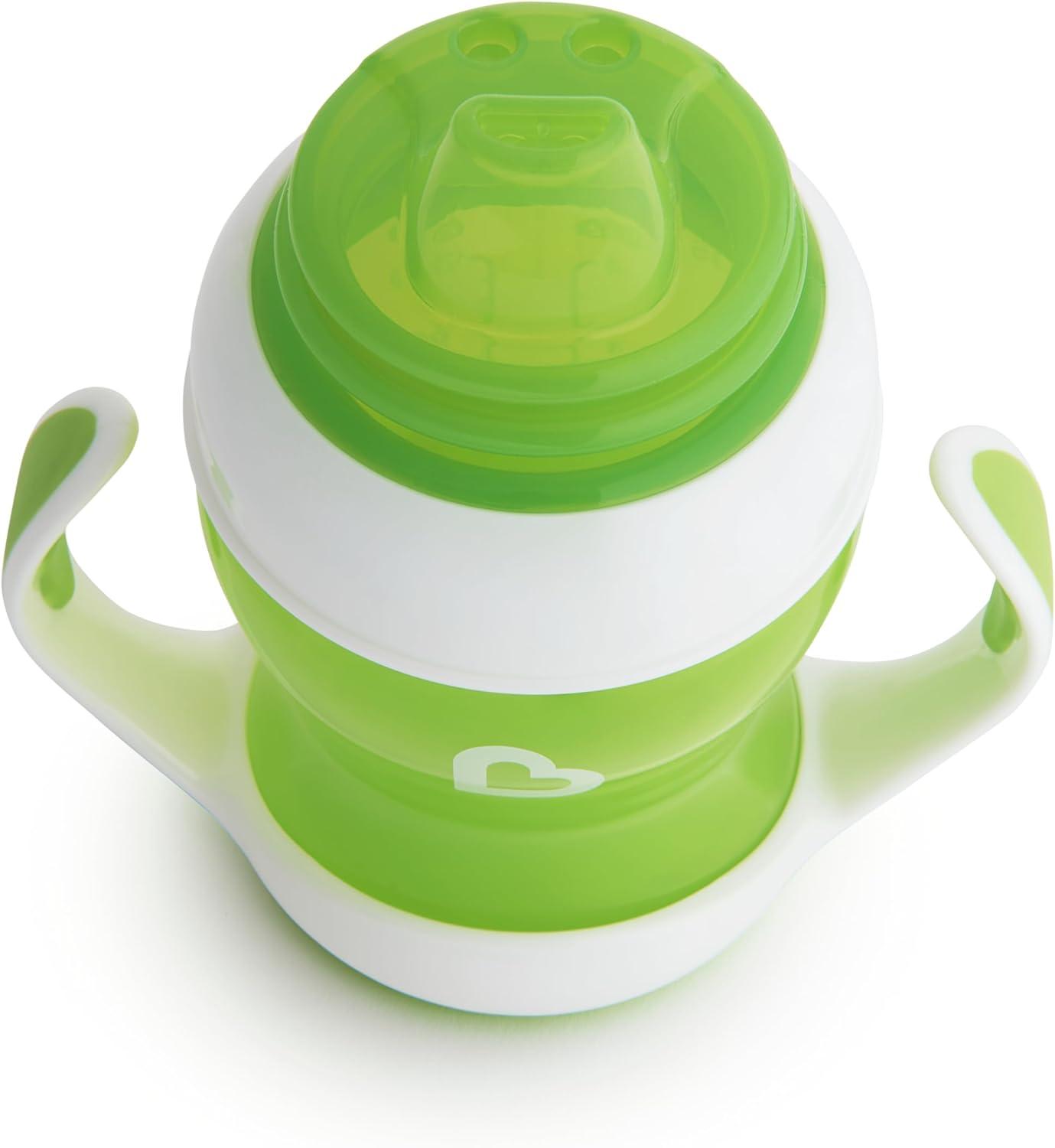 imageMunchkin Gentle Transition Sippy Trainer Cup 4 Ounce 2 Pack BlueGreen