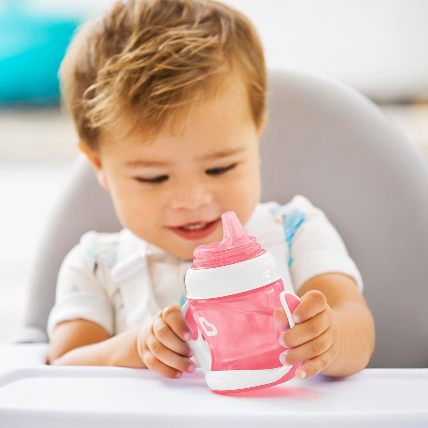 imageMunchkin Gentle Transition Sippy Trainer Cup 4 Ounce 2 Pack BluePink