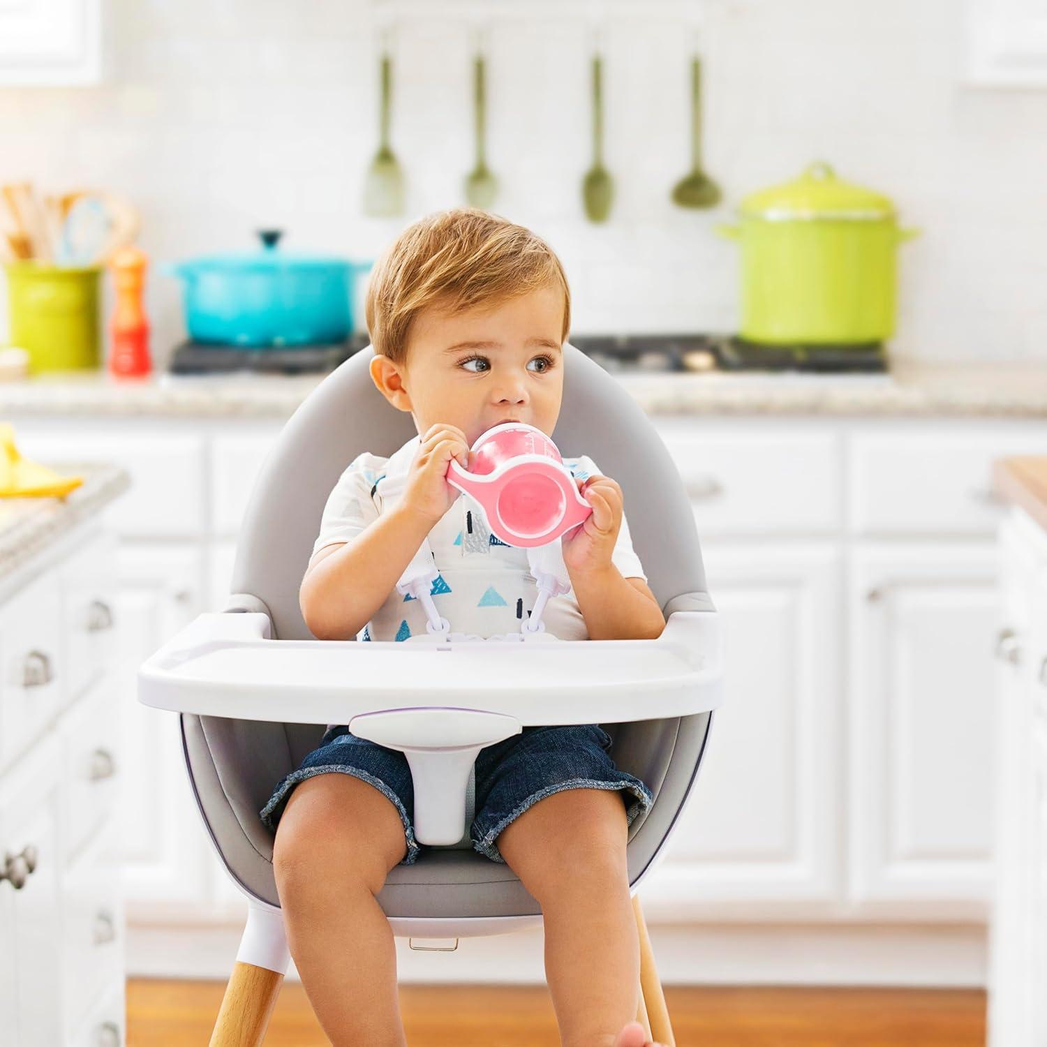imageMunchkin Gentle Transition Sippy Trainer Cup 4 Ounce 2 Pack BluePink