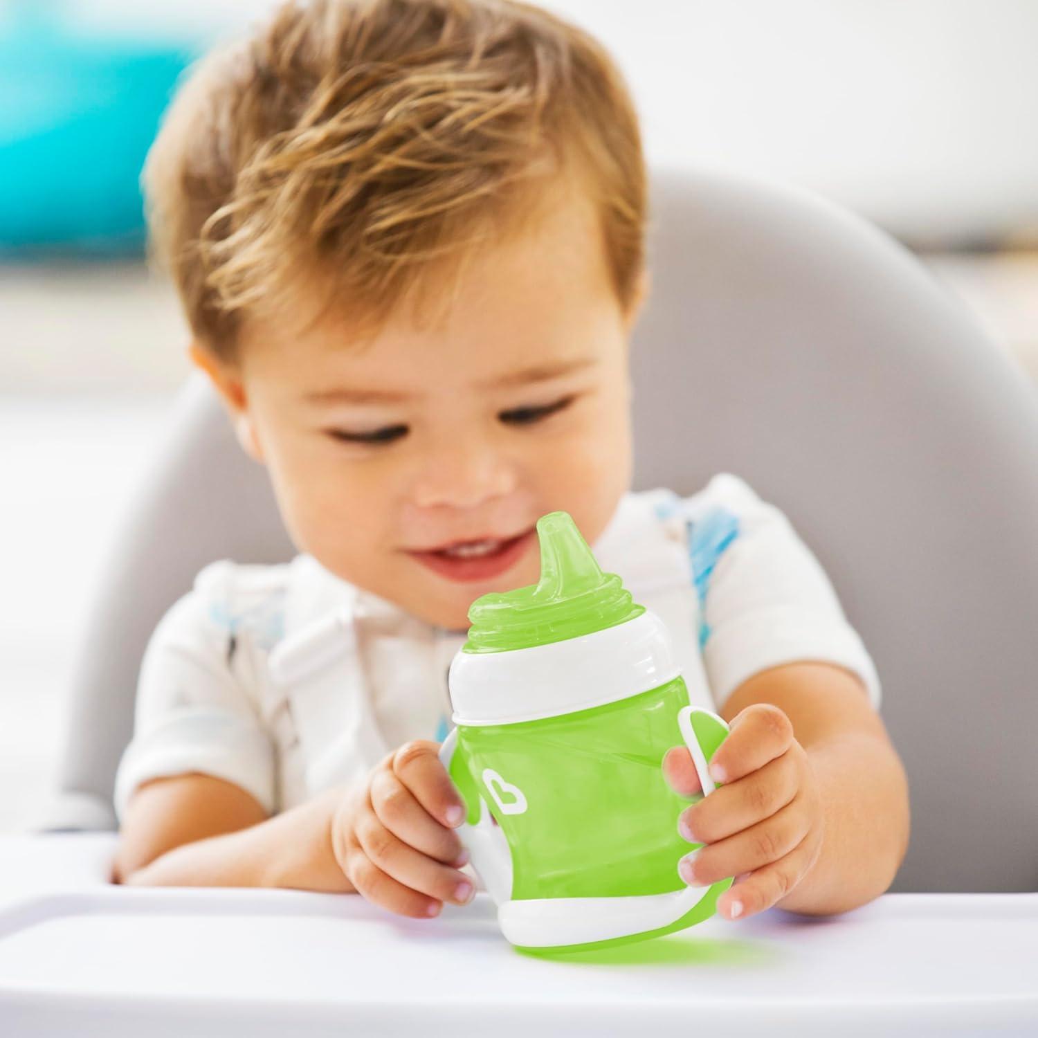 imageMunchkin Gentle Transition Sippy Trainer Cup 4 Ounce Green Pack of 2