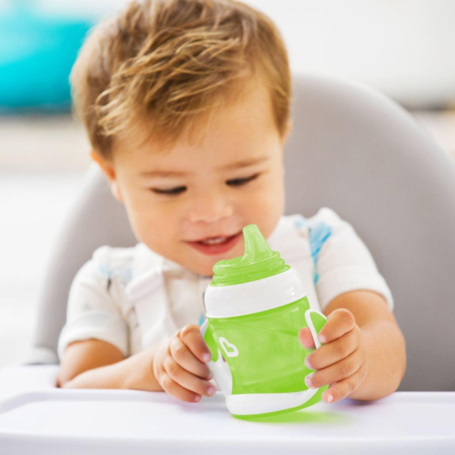 imageMunchkin Gentle Transition Sippy Trainer Cup 4 Ounce Green Pack of 2