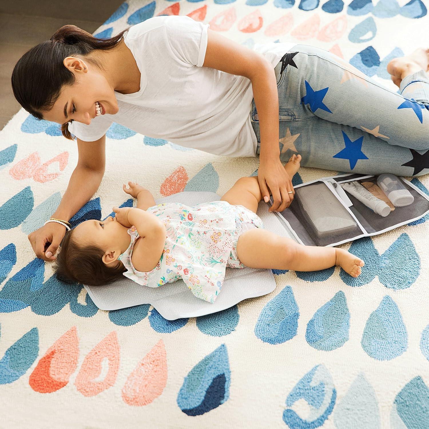 imageMunchkin Go Change Portable Diaper Changing Kit with Changing Pad and Wipes Case GreyGrey
