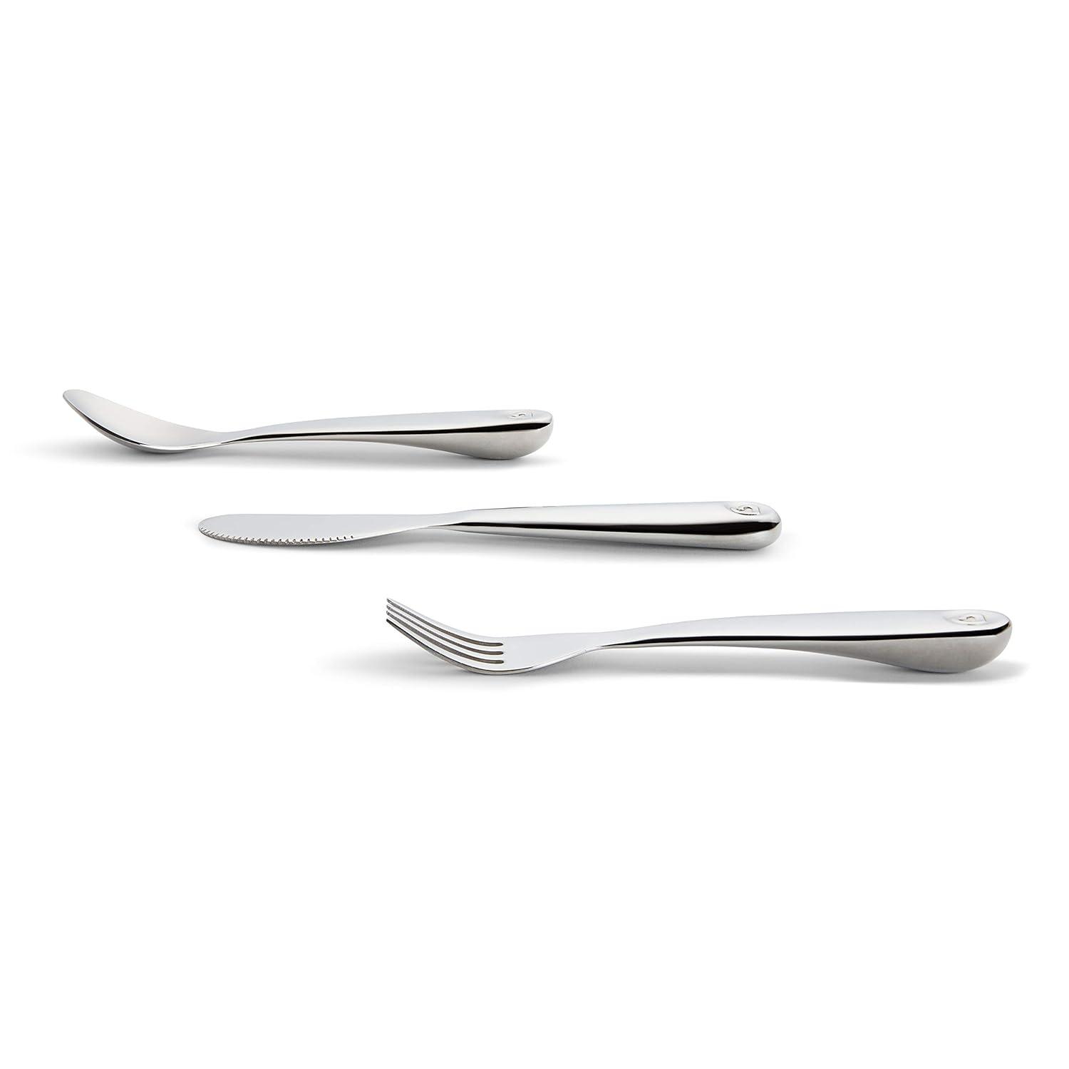 imageMunchkin Grown Ups Table 7pc Toddler Feeding Supplies Gift Set Includes Plates Bowl Open Cup and Stainless Steel Utensils Grey