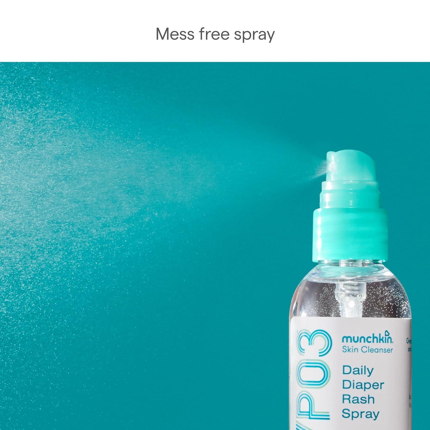 imageMunchkin HYP03 Diaper Rash Hypochlorous Acid Spray for Face and Body FSA Eligible Removes RashCausing Germs Helps Promote Healing Gentle for Sensitive ampamp EczemaProne Skin 34oz