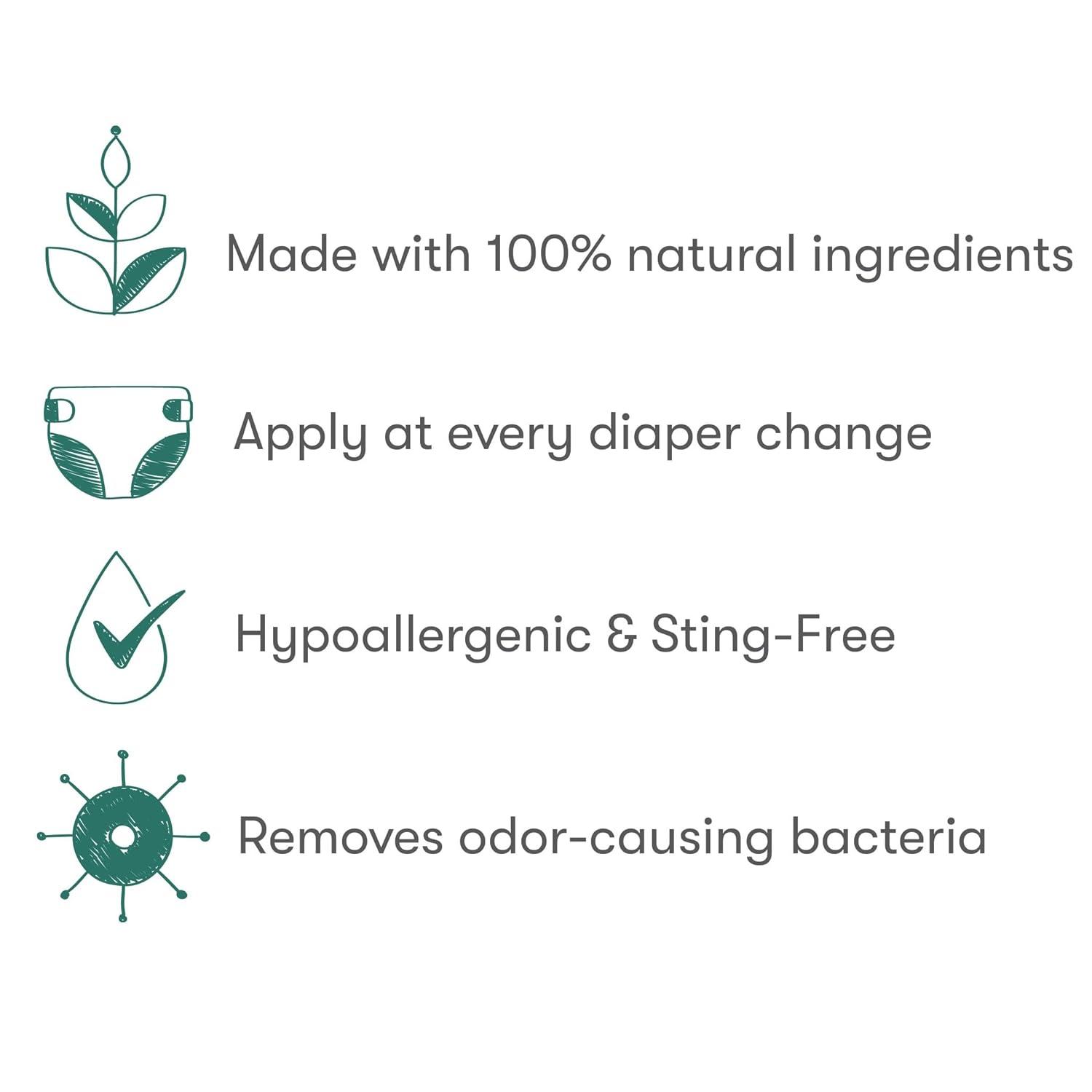 imageMunchkin HYP03 Diaper Rash Hypochlorous Acid Spray for Face and Body FSA Eligible Removes RashCausing Germs Helps Promote Healing Gentle for Sensitive ampamp EczemaProne Skin 34oz