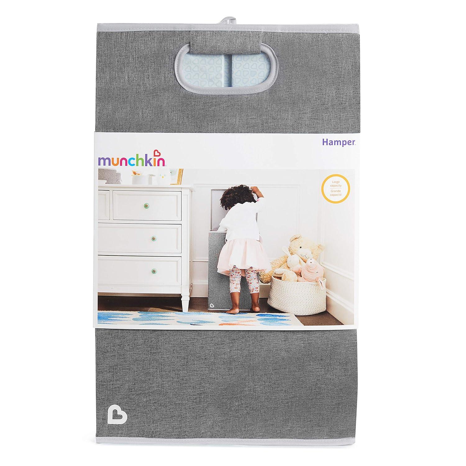 imageMunchkin Hamper Laundry Organizer with Lid Grey