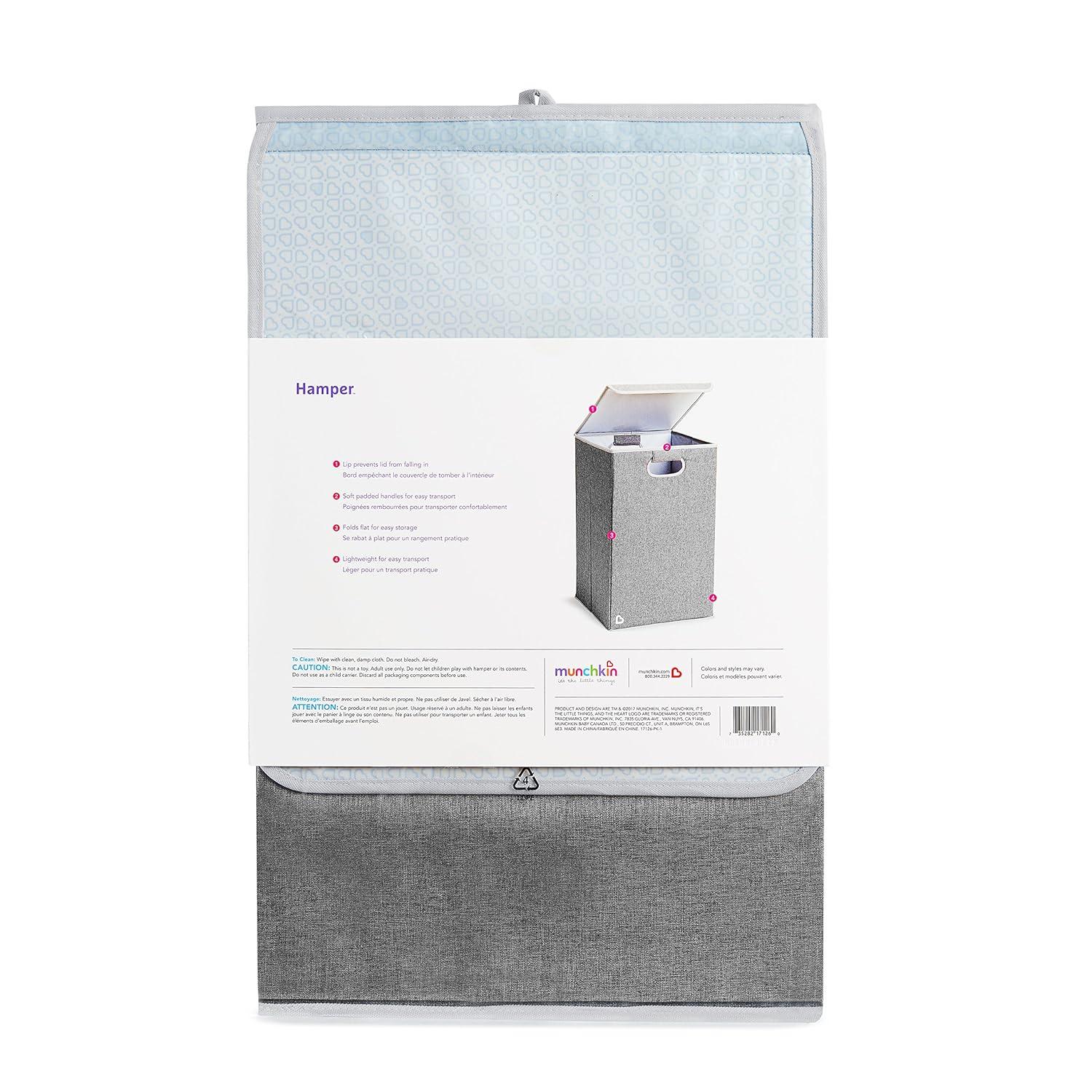 imageMunchkin Hamper Laundry Organizer with Lid Grey