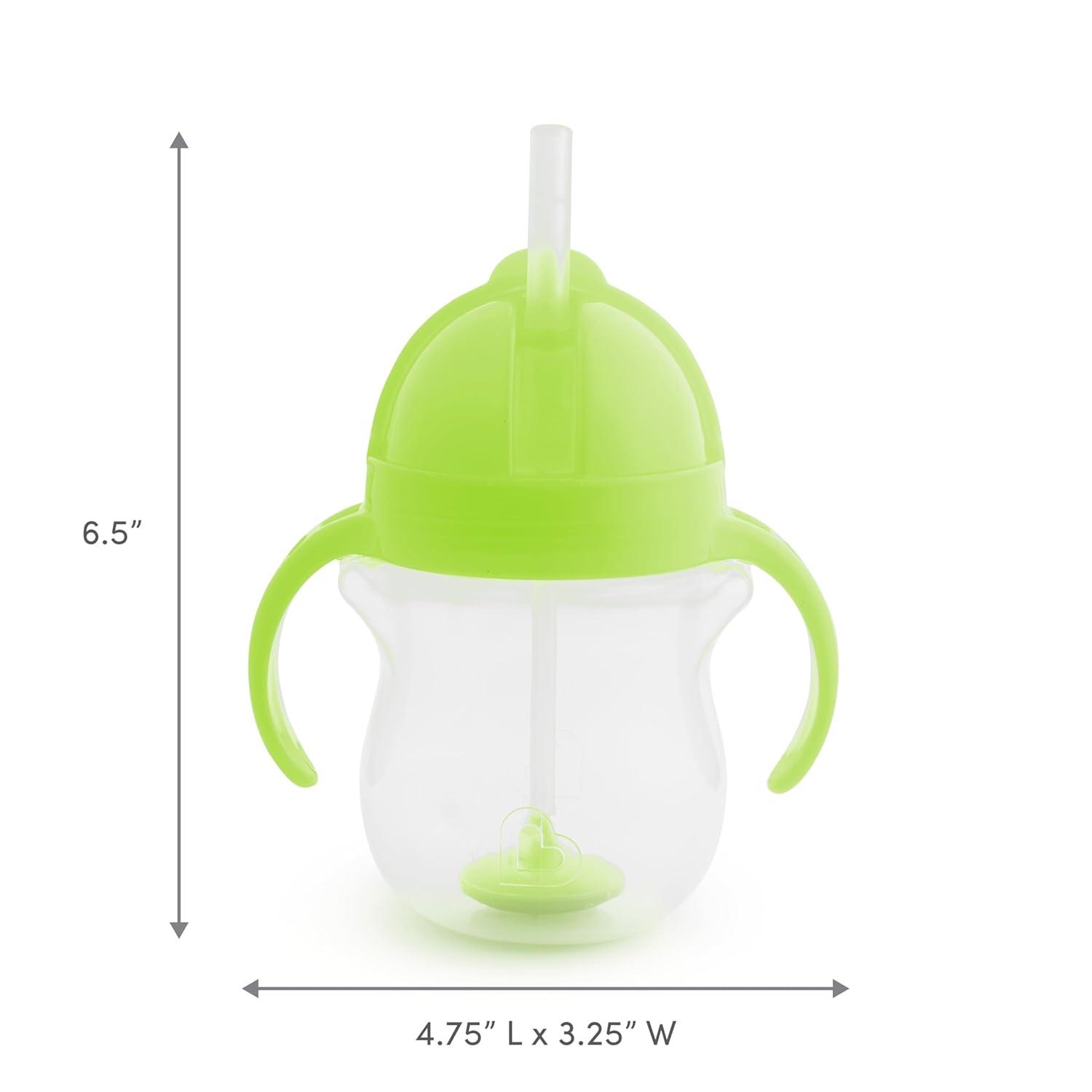 imageMunchkin Happy Snacker Toddler Cups and Snack Containers  7oz Any Angle Weighted Straw Trainer Cup and 9oz Snack Catchers PurplePinkGreenBlue