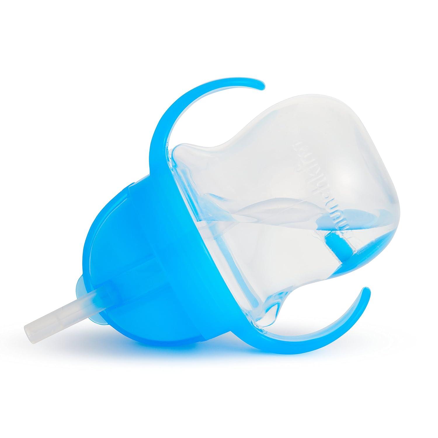 imageMunchkin Happy Snacker Toddler Cups and Snack Containers  7oz Any Angle Weighted Straw Trainer Cup and 9oz Snack Catchers PurplePinkGreenBlue