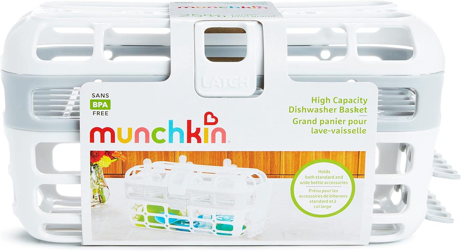 imageMunchkin High Capacity Dishwasher Basket 1 Pack Grey1 Count Pack of 1