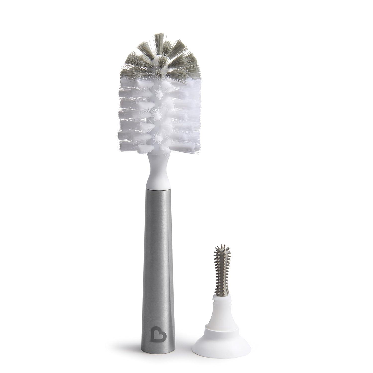 imageMunchkin High Capacity Drying Rack and Shine Stainless Steel Bottle Brush