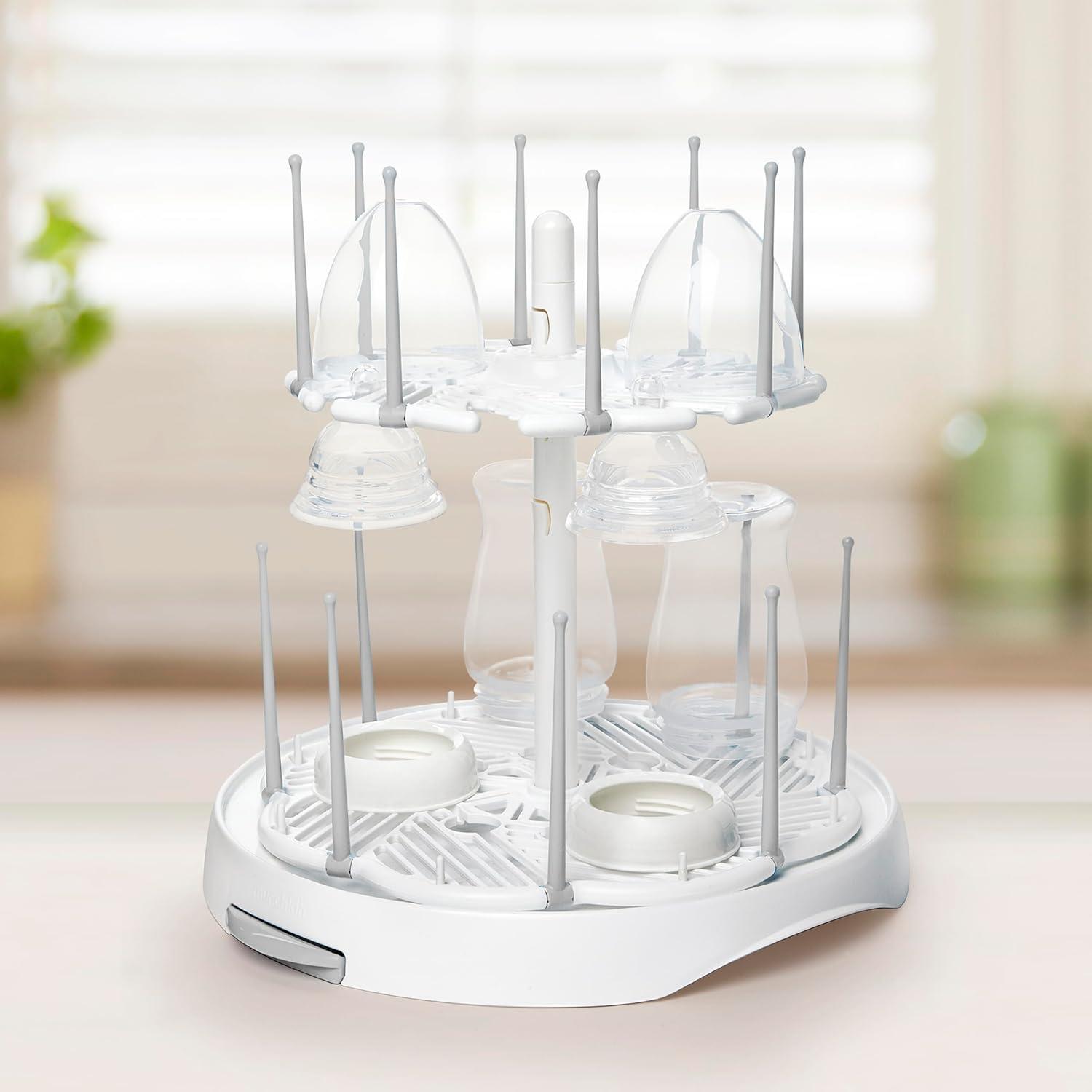 imageMunchkin High Capacity Drying Rack for Baby Bottles and Accessories White1 Count Pack of 1