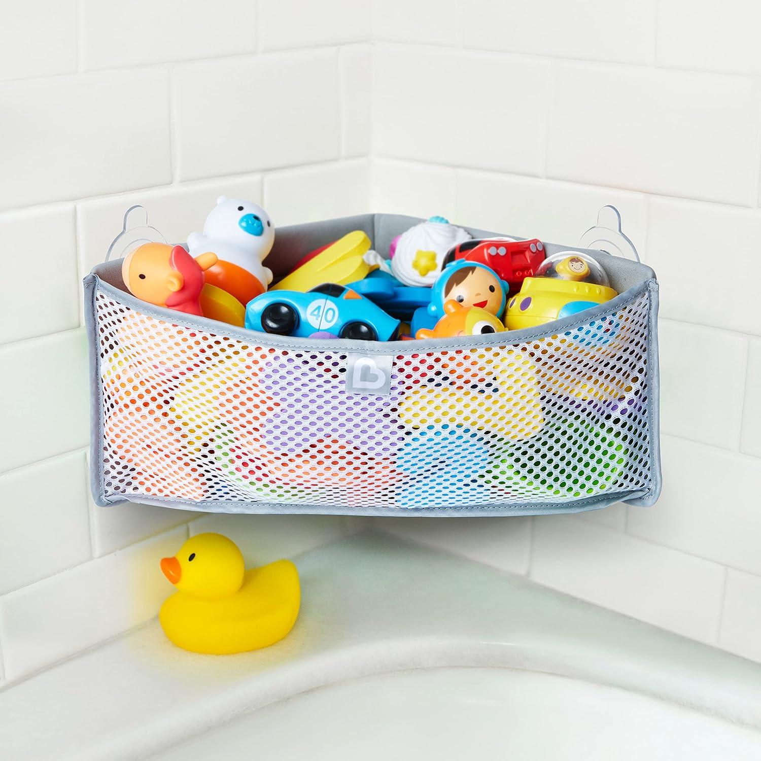 imageMunchkin High n Dry Corner Bath Toy Organizer and Storage GreyTOY