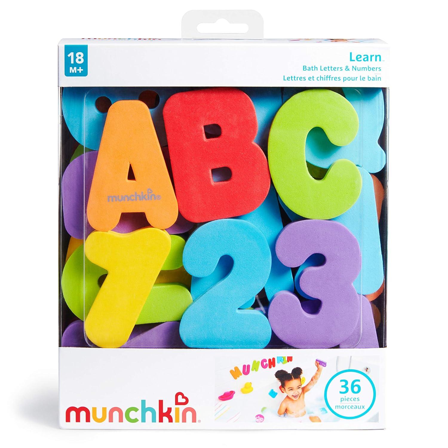 imageMunchkin Learn Bath Letters and Numbers 36pc Toddler Bath ToyMulitcolor