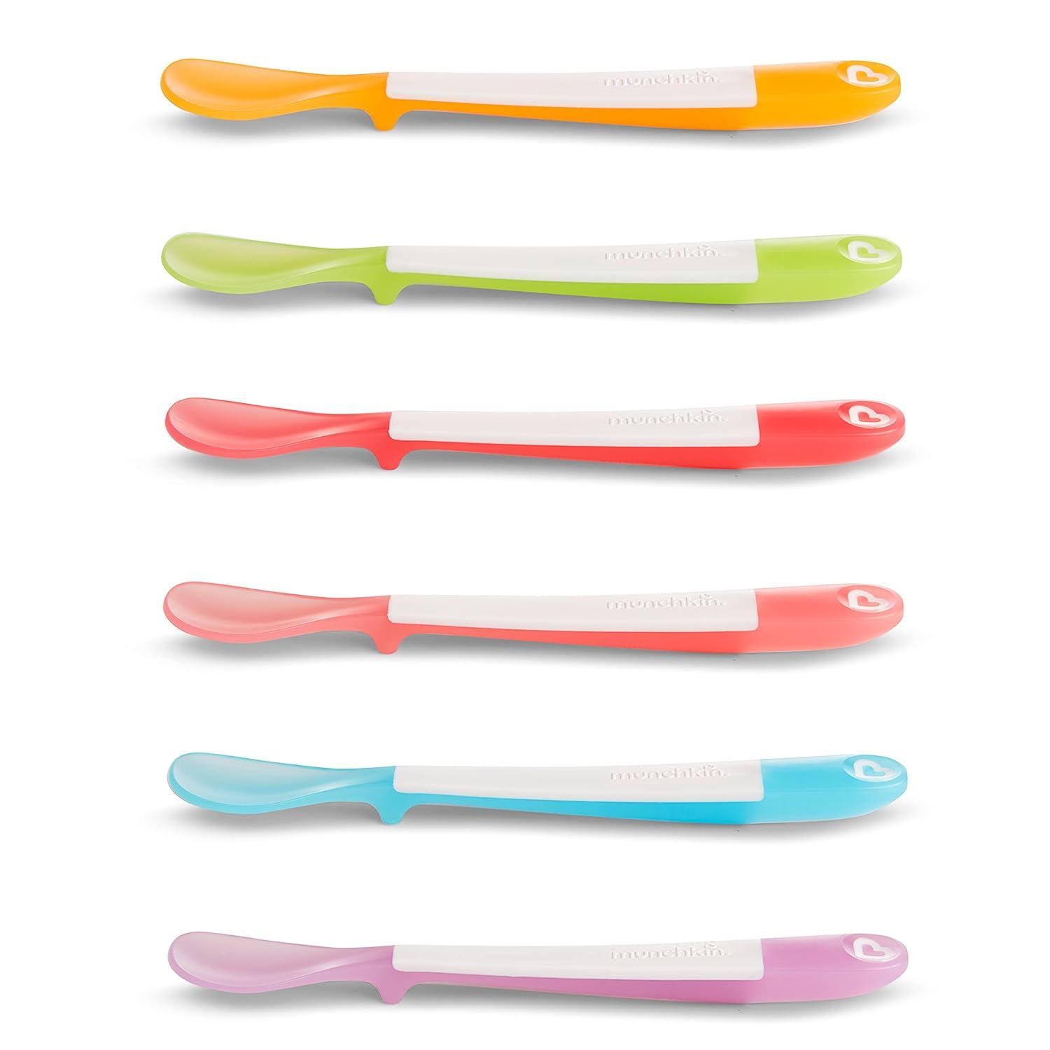 imageMunchkin Lift Baby and Toddler Spoons Rest Keeps Tip Off Table Multicolored 6 Count