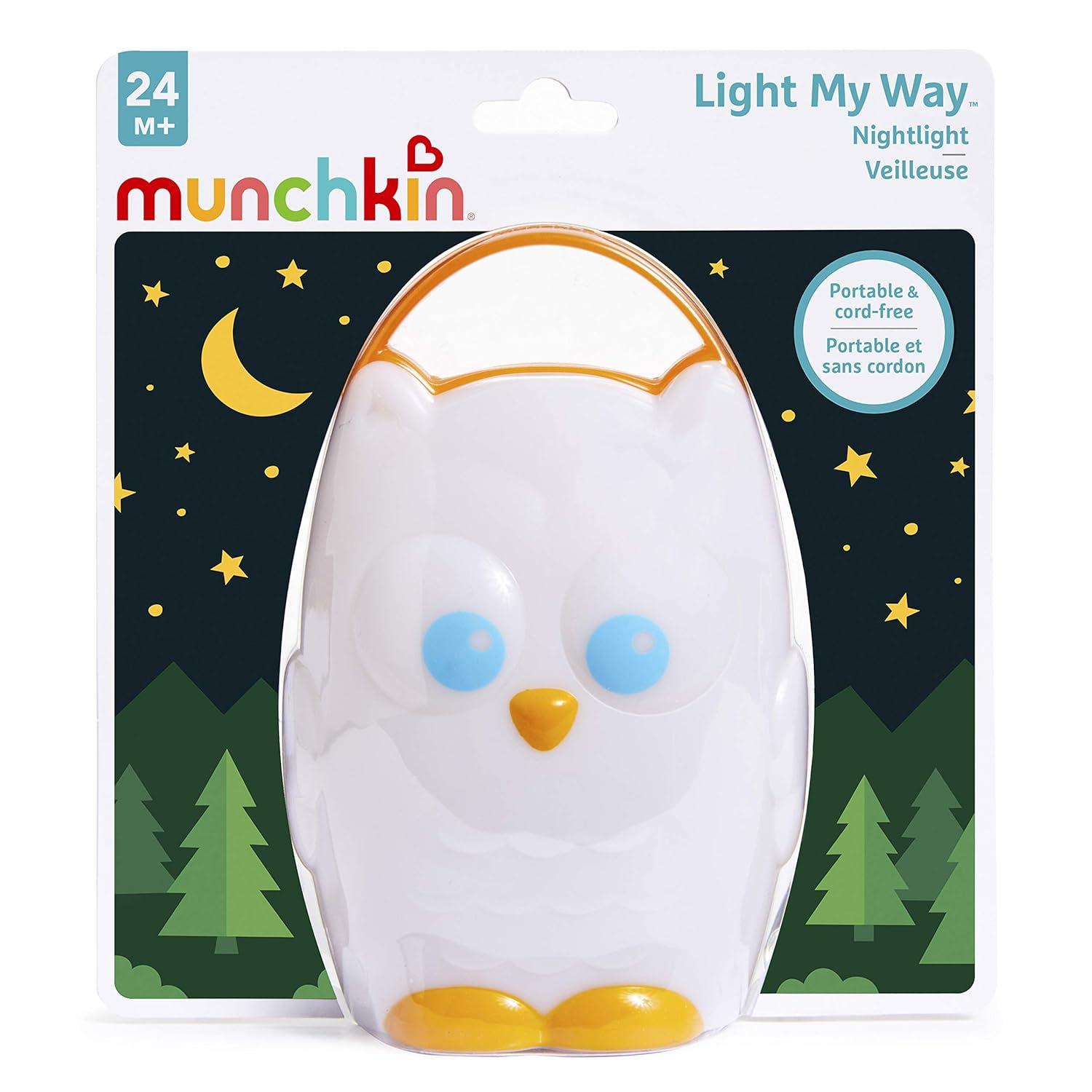 imageMunchkin Light My Way LED Nightlight for Toddlers and Kids Owl1 Count Pack of 1