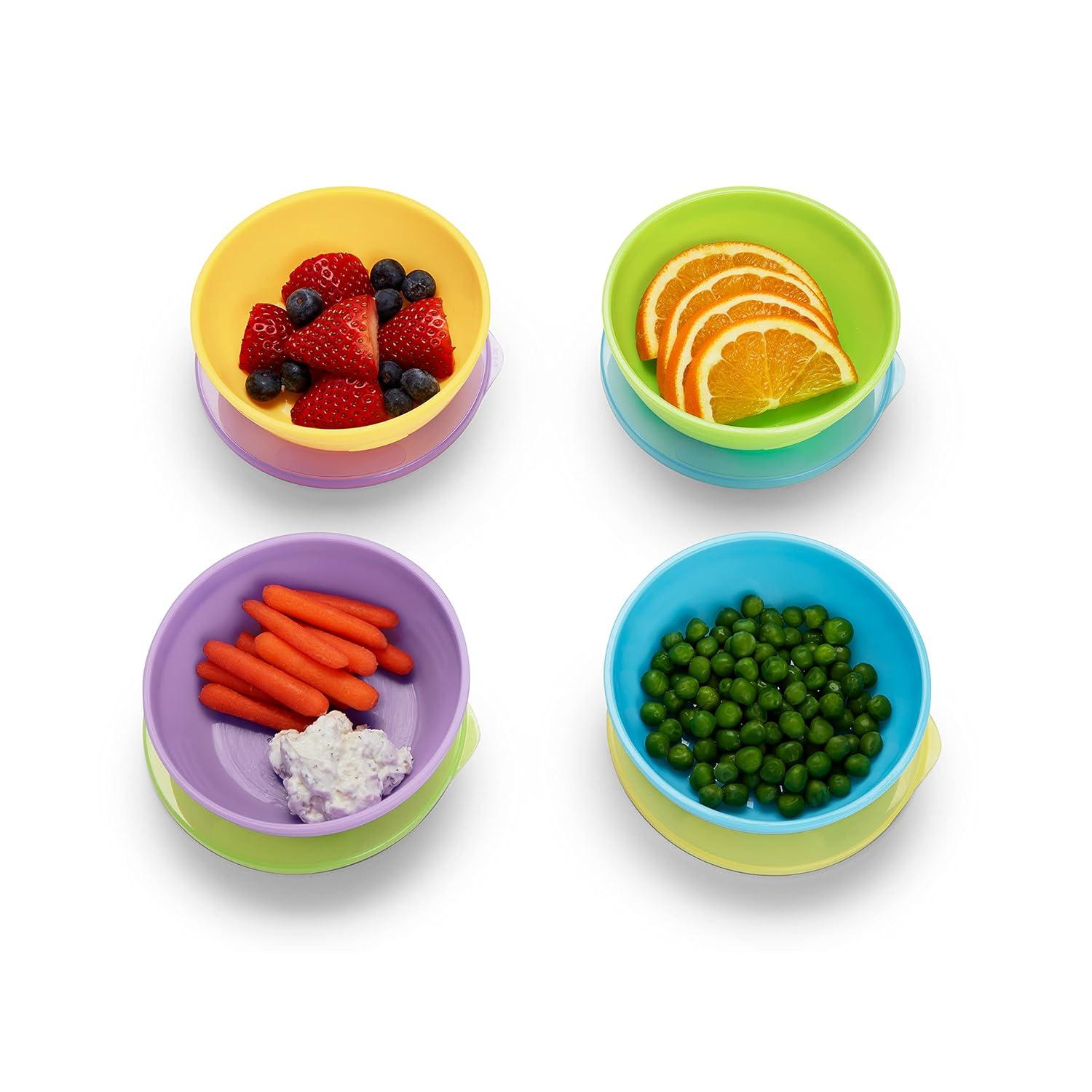 imageMunchkin LoveaBowls 10 Piece Baby Feeding Set Includes Bowls with Lids and Spoons Multicolor10 Piece Set