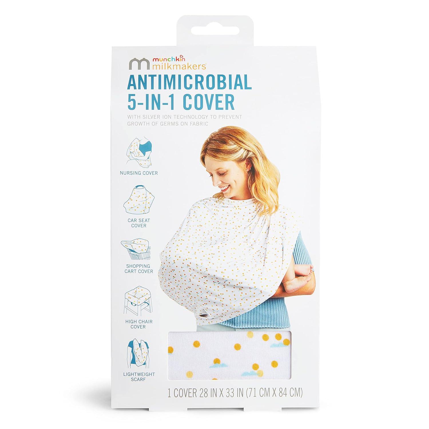 imageMunchkin Milkmakers 5in1 Nursing Cover Hipsteria DotsQuiet Skies