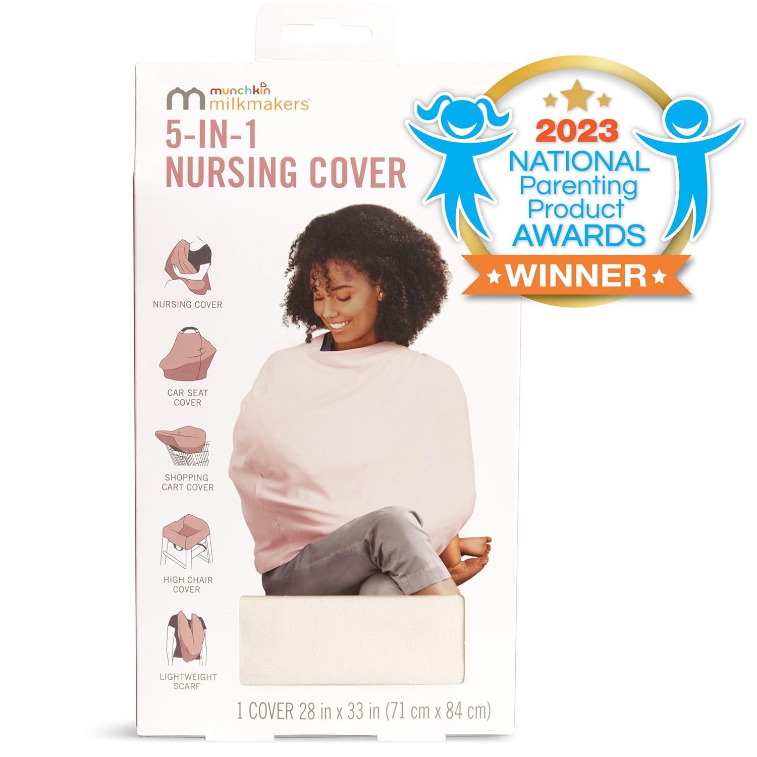 imageMunchkin Milkmakers 5in1 Nursing Cover Pale Peach