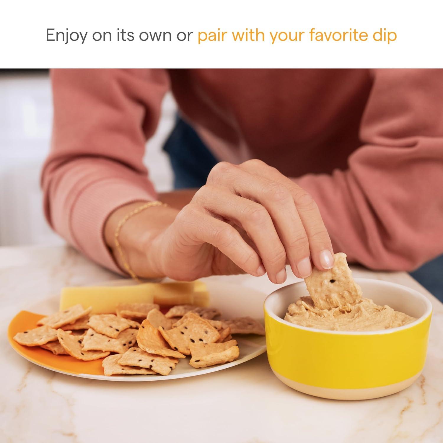 imageMunchkin Milkmakers Lactation Cheddar Crisps for Breastfeeding Moms with Oats and Flax 6 CountSea Salt Crisps