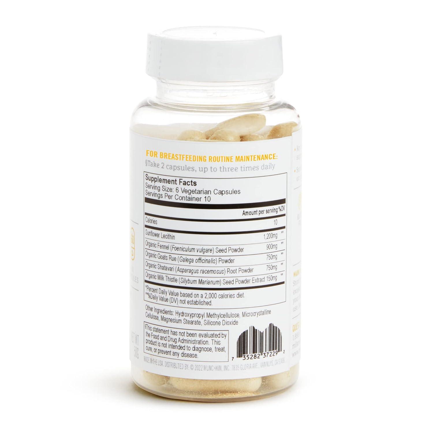 imageMunchkin Milkmakers Oatmeal Chocolate Chip Lactation Cookie Bites and 2in1 Supplements  Supports Breast Milk Supply and Healthy DuctsLactation Supplement  Oatmeal Chocolate Chip Cookies
