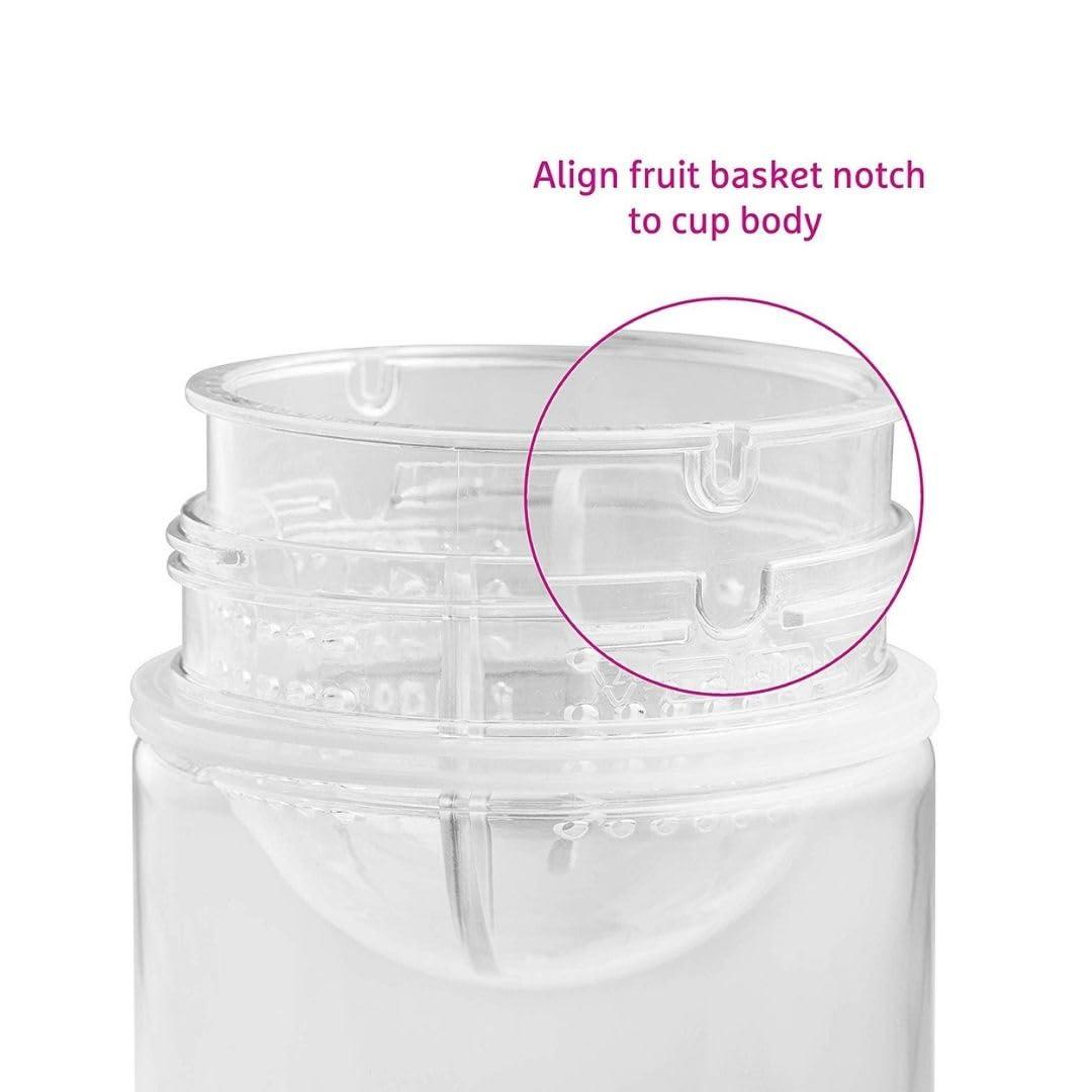 imageMunchkin Miracle 360 Fruit Infuser Toddler Sippy Cup 14 Ounce OrangeOrange
