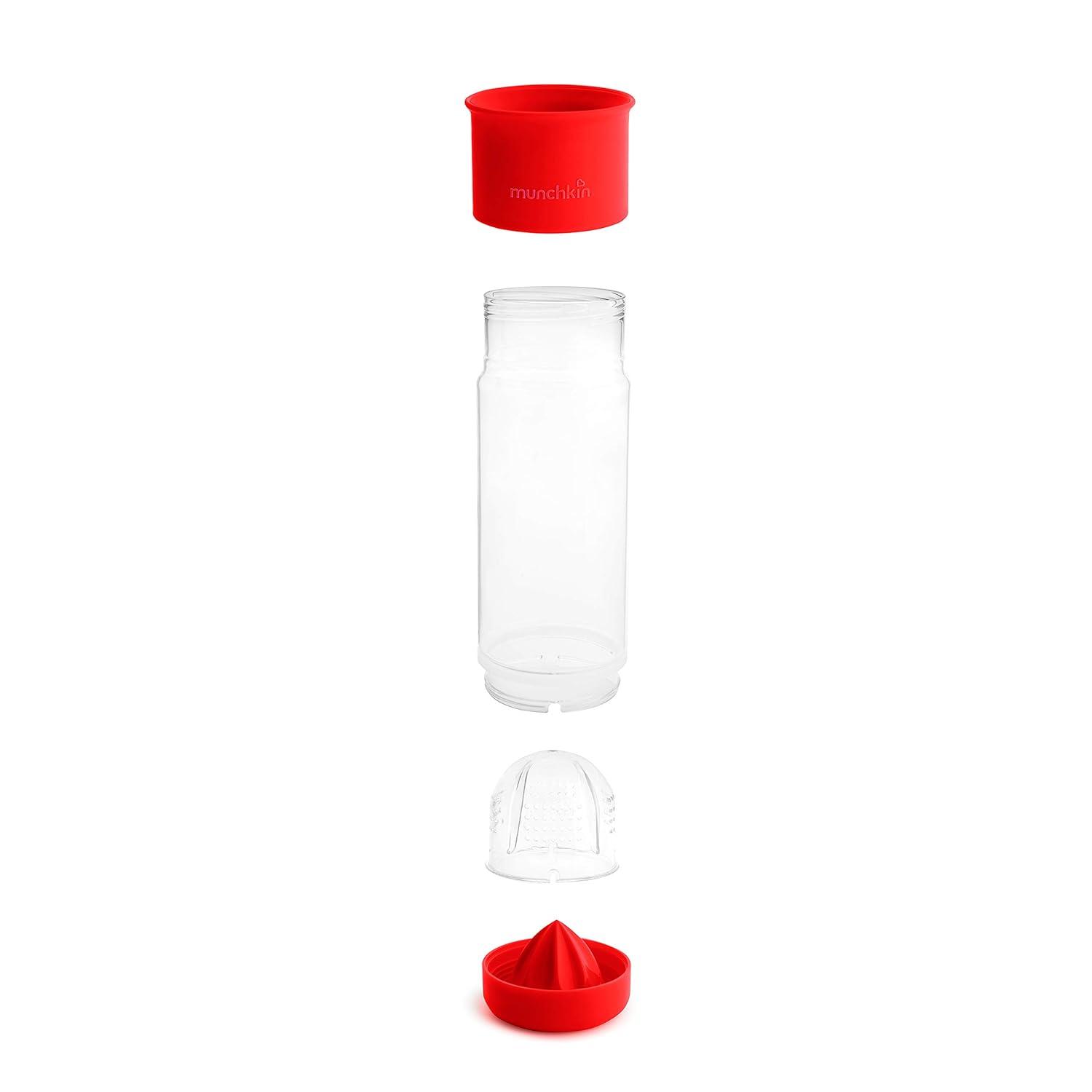 imageMunchkin Miracle 360 Fruit Infuser Water Bottle 20 Ounce OrangeRed