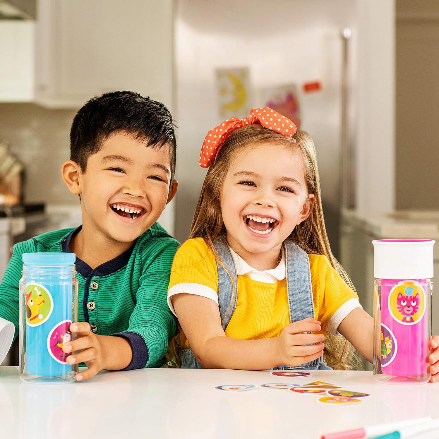 imageMunchkin Miracle 360 Insulated Sippy Cup Includes Stickers to Customize Cup 9 Ounce PurplePink