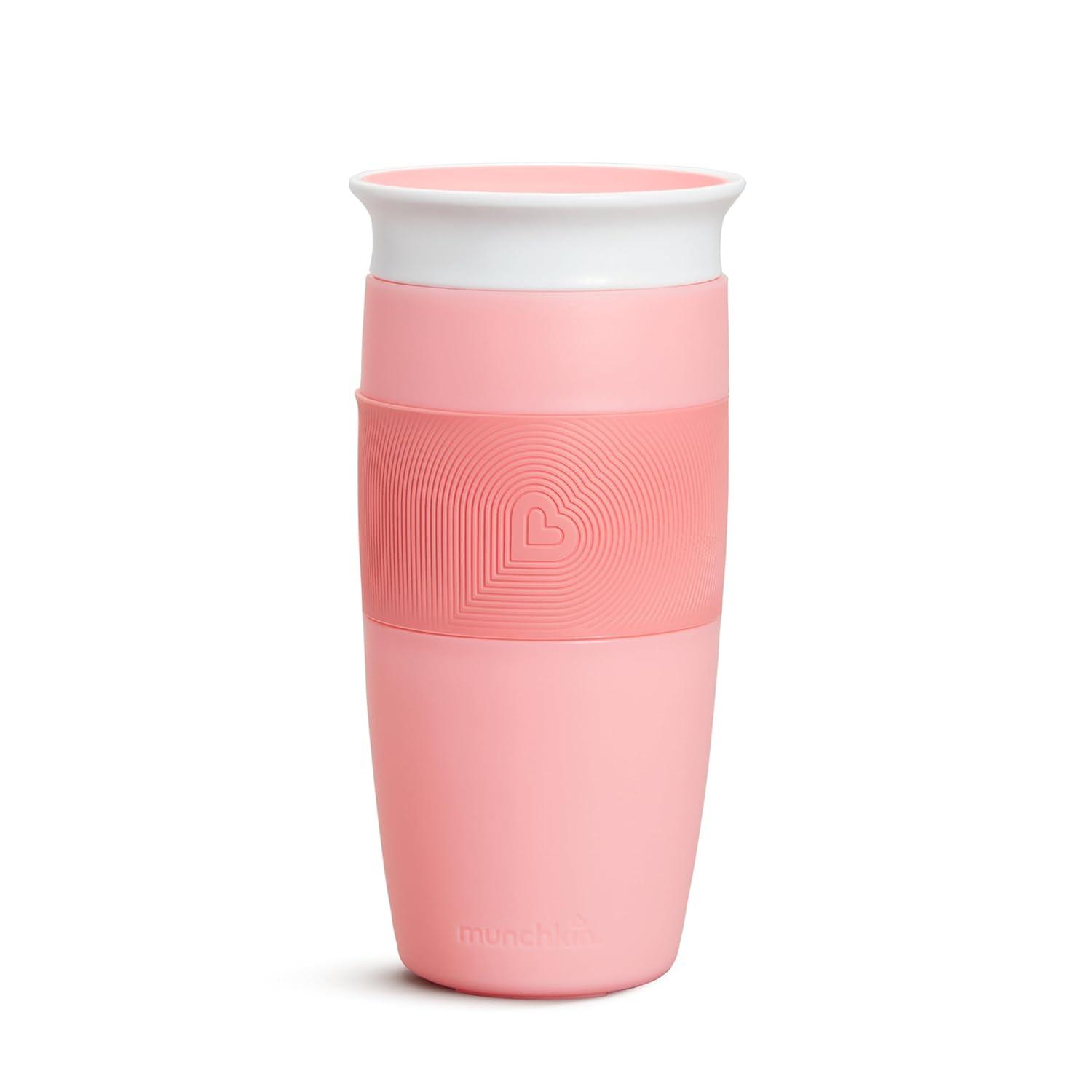 imageMunchkin Miracle 360 Toddler Sippy Cup Spill Proof 14 Ounce Blue Pack of 2Pink