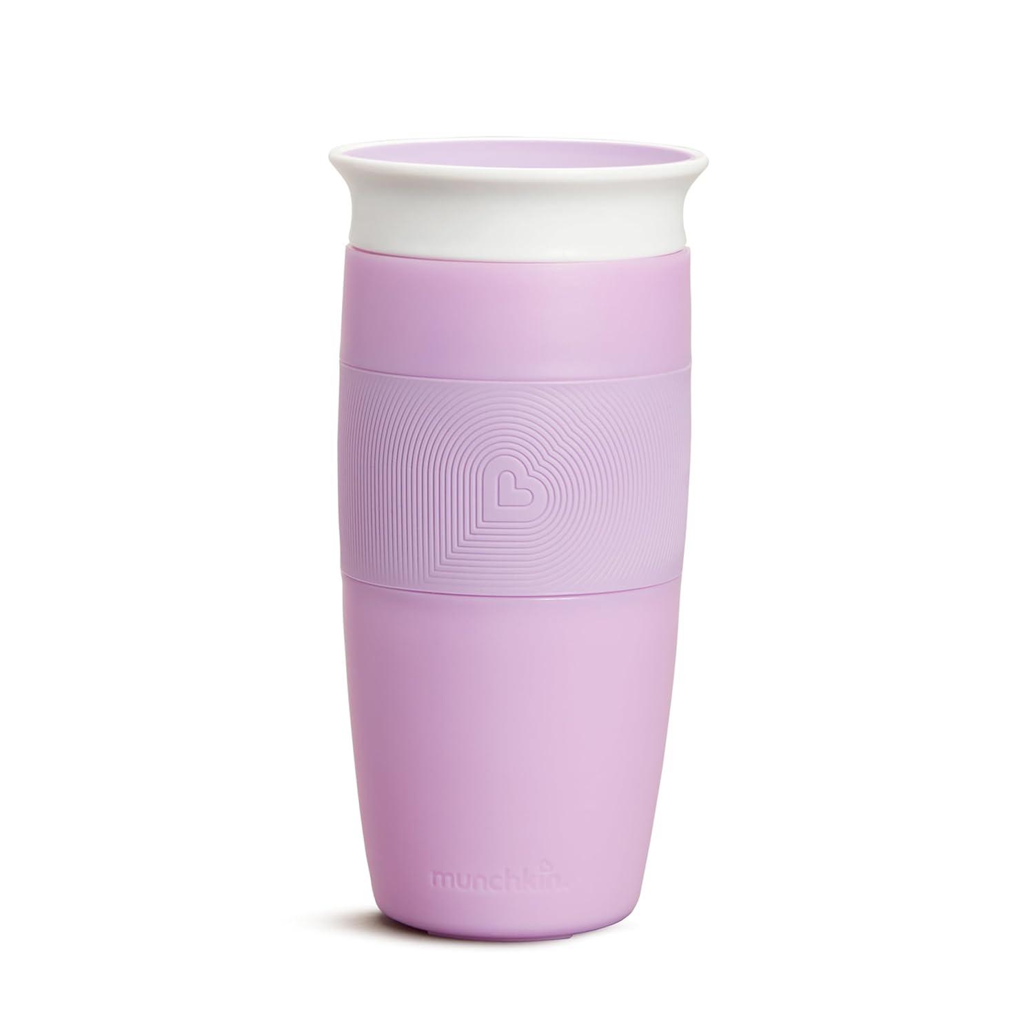 imageMunchkin Miracle 360 Toddler Sippy Cup Spill Proof 14 Ounce Blue Pack of 2Purple