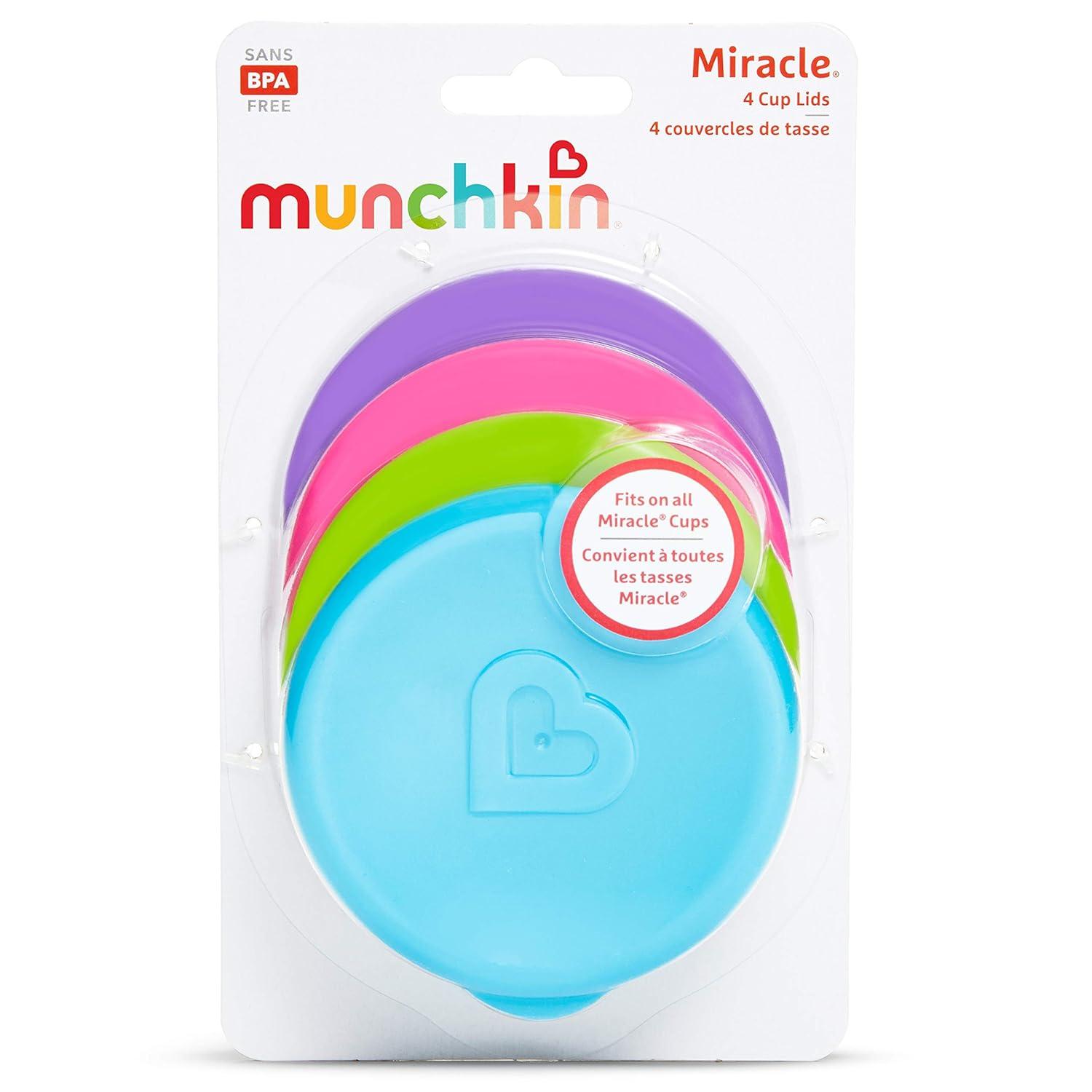 imageMunchkin Miracle 360 Toddler Sippy Cups with Lids Spill Proof 10 Ounce 4 Pack