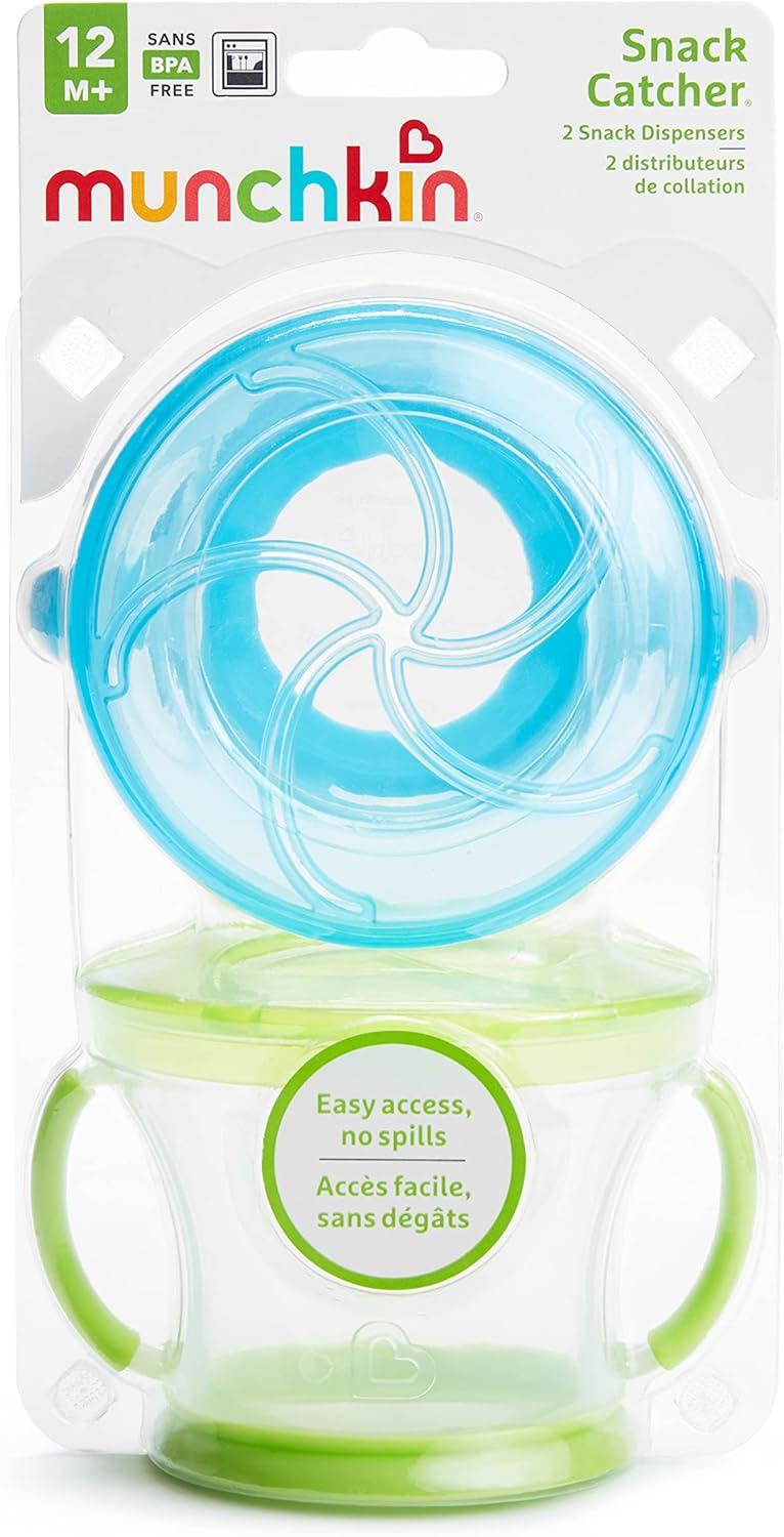 imageMunchkin Miracle 360 Trainer Cup and Snack Catcher 4 Piece Set BlueGreen