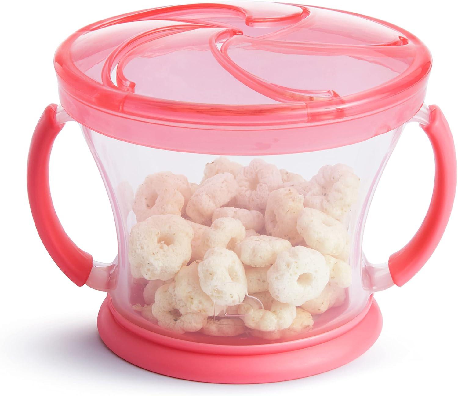 imageMunchkin Miracle 360 Trainer Cup and Snack Catcher 4 Piece Set PinkPurple